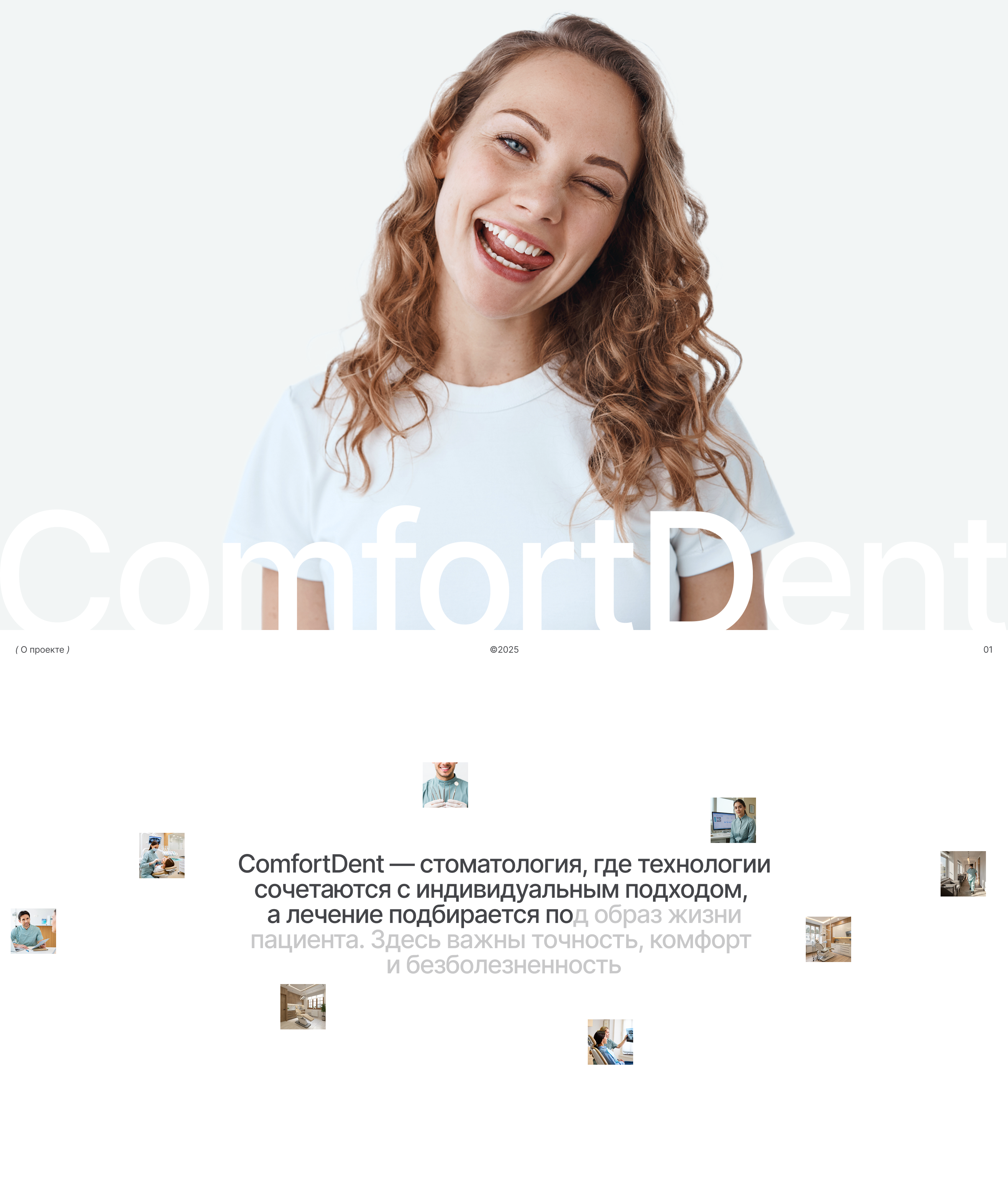 ComfortDent | Brand identity & Website — Изображение №1 — Интерфейсы, Брендинг на Dprofile