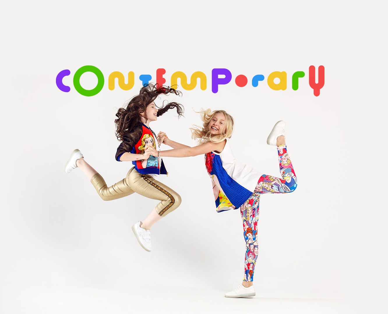 Айдентика детской школы танцев «Contemporary» на Dprofile
