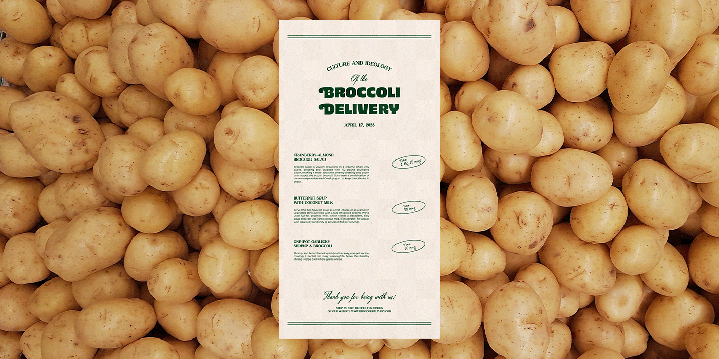 Broccoli Delivery Brand Identity — Изображение №12 — Брендинг, Графика на Dprofile