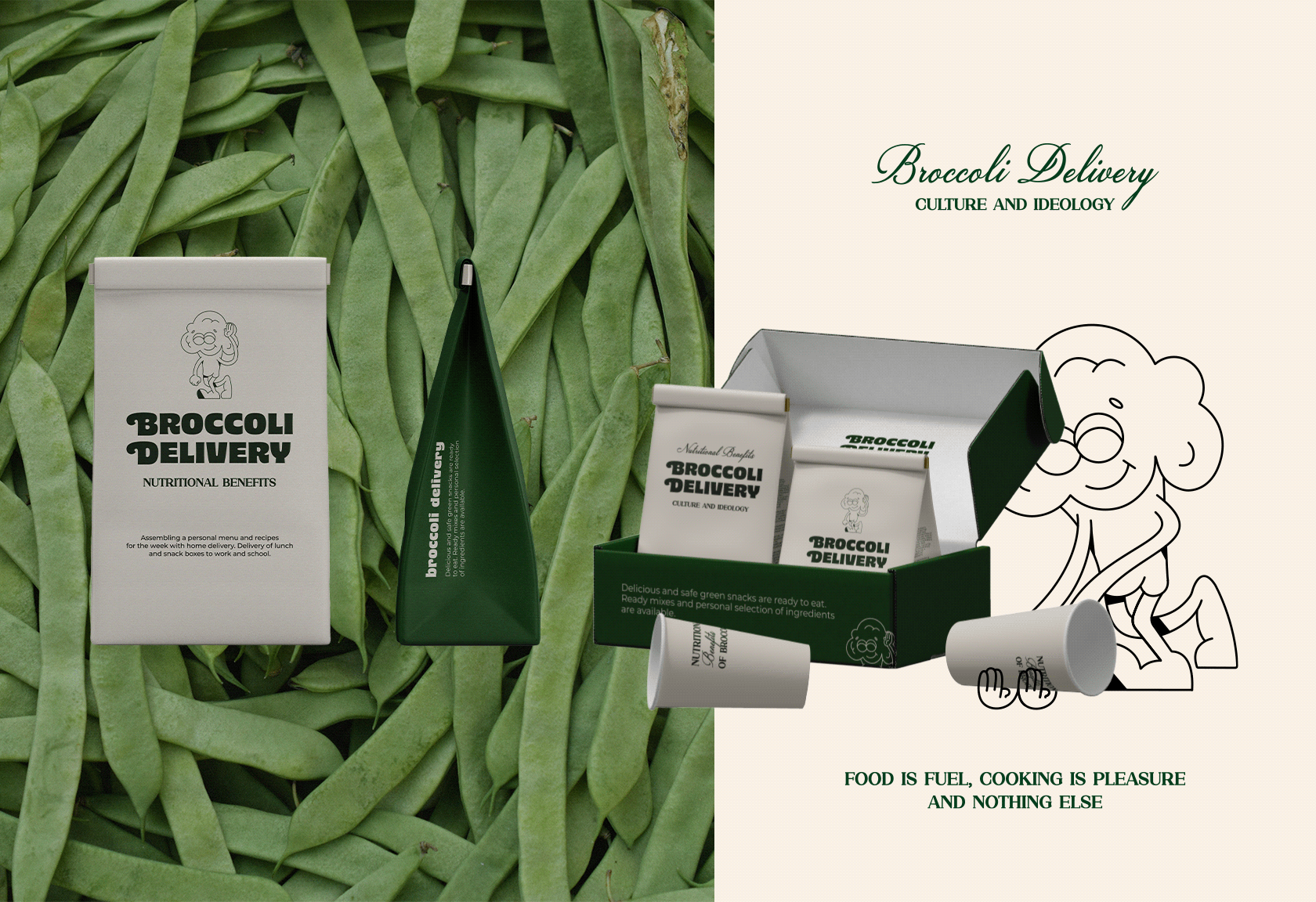 Broccoli Delivery Brand Identity — Изображение №6 — Брендинг, Графика на Dprofile
