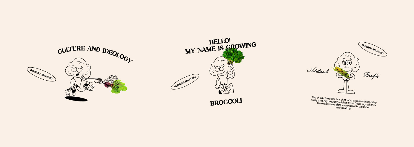 Broccoli Delivery Brand Identity — Изображение №3 — Брендинг, Графика на Dprofile