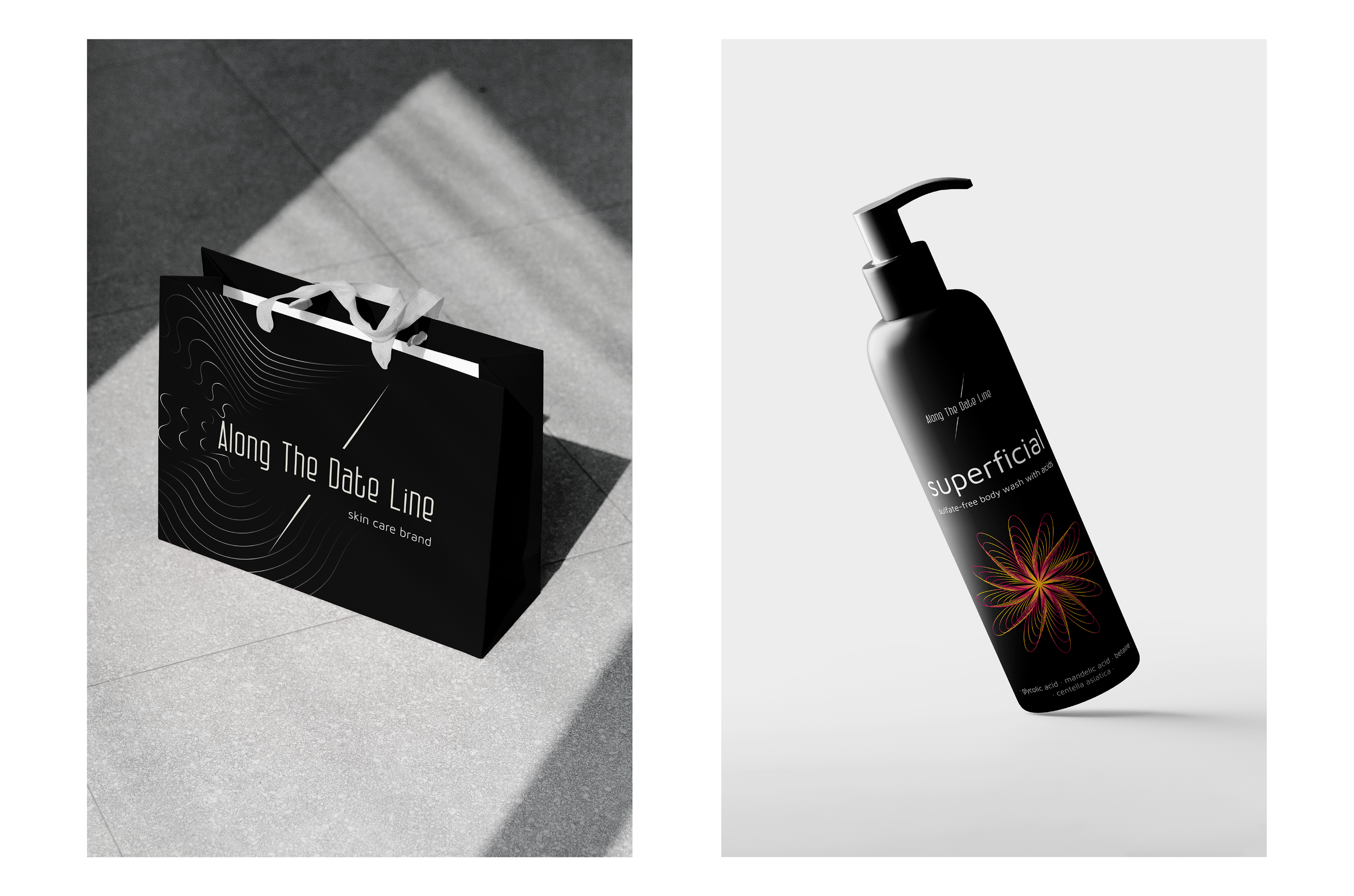Along The Date Line - Skin Care Logo & Branding — Изображение №7 — Брендинг на Dprofile