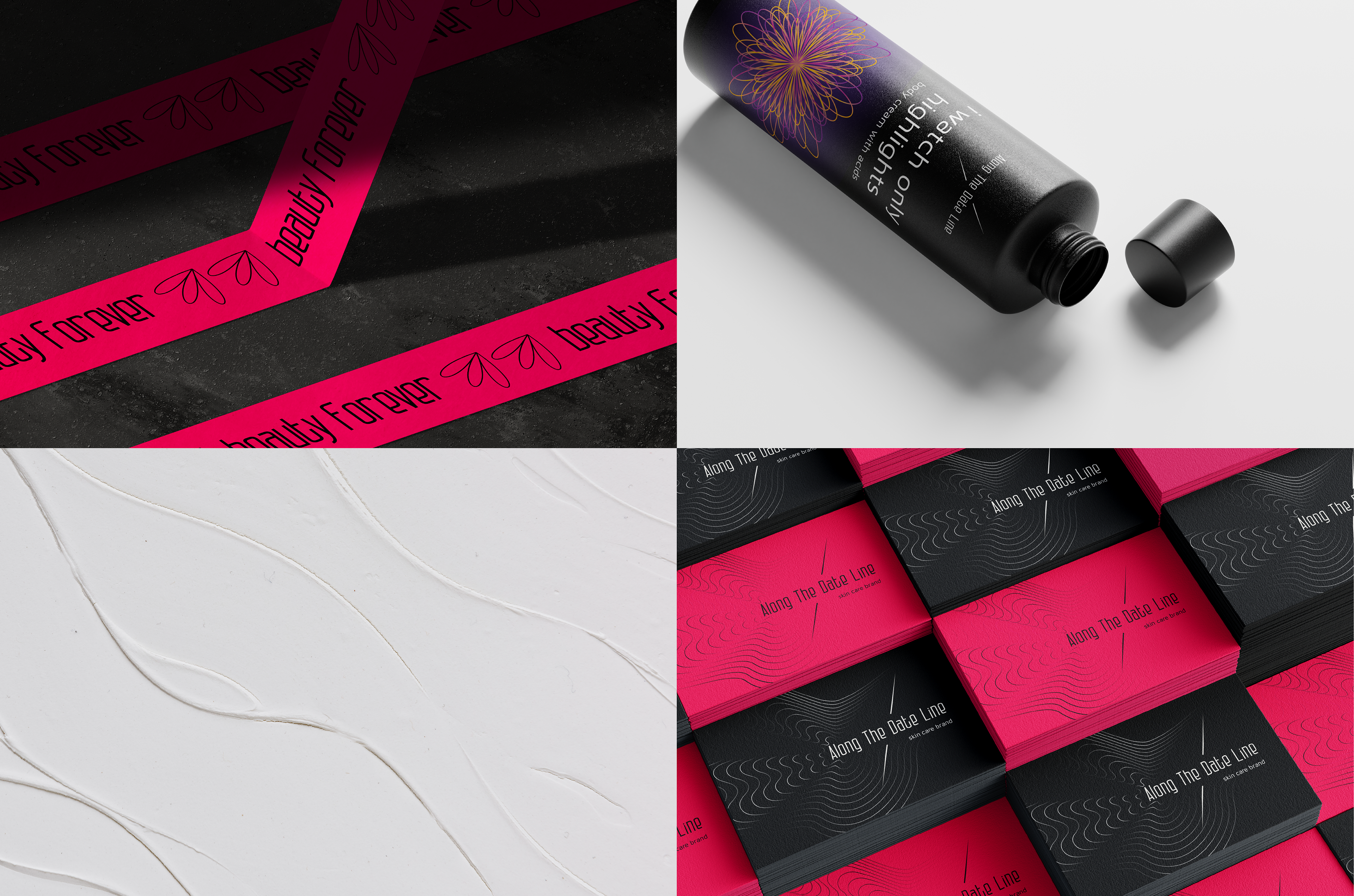 Along The Date Line - Skin Care Logo & Branding — Изображение №6 — Брендинг на Dprofile