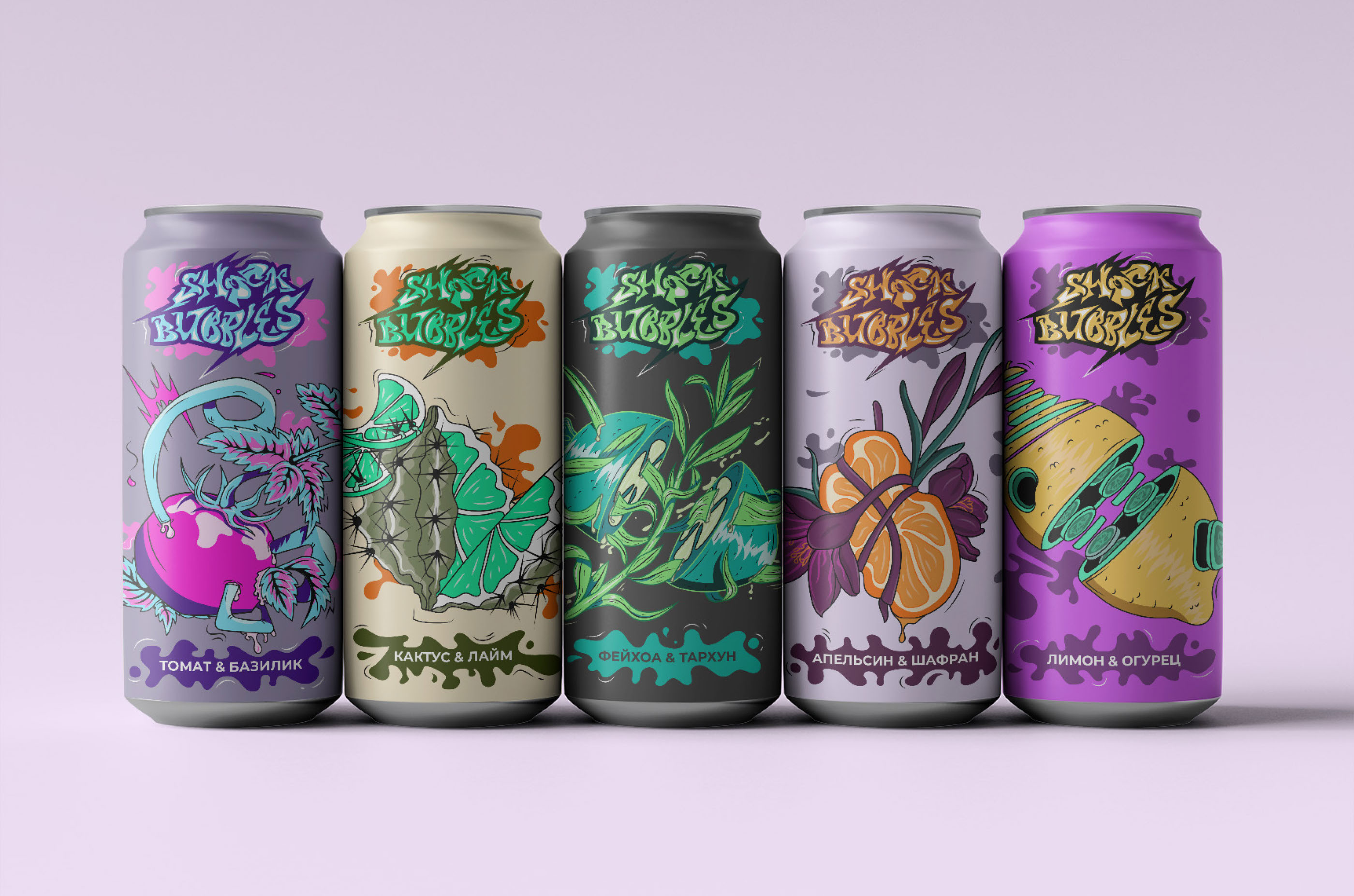 Shock Bubbles - Soda Logo & Branding — Изображение №3 — Брендинг, Графика на Dprofile