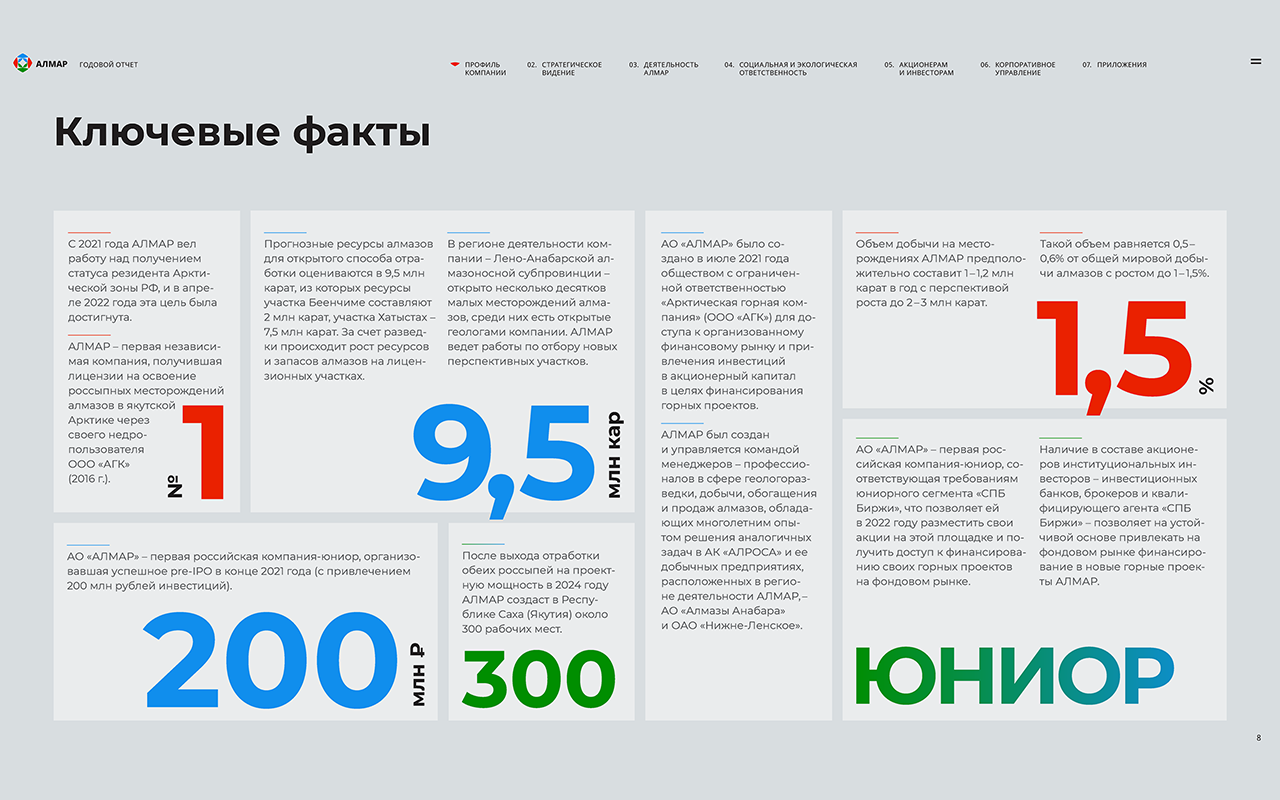 АЛМАР. Годовой отчет — Изображение №7 — Графика на Dprofile