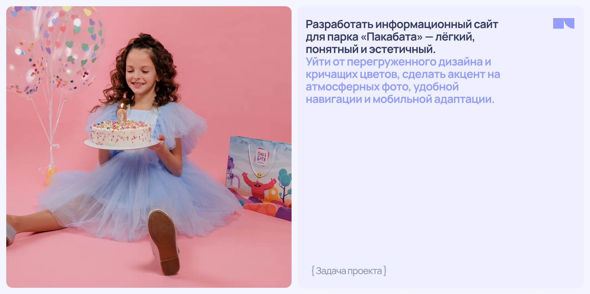 Сайт для детского парка развлечений «Пакабата» — Изображение №1 — Интерфейсы, Брендинг на Dprofile