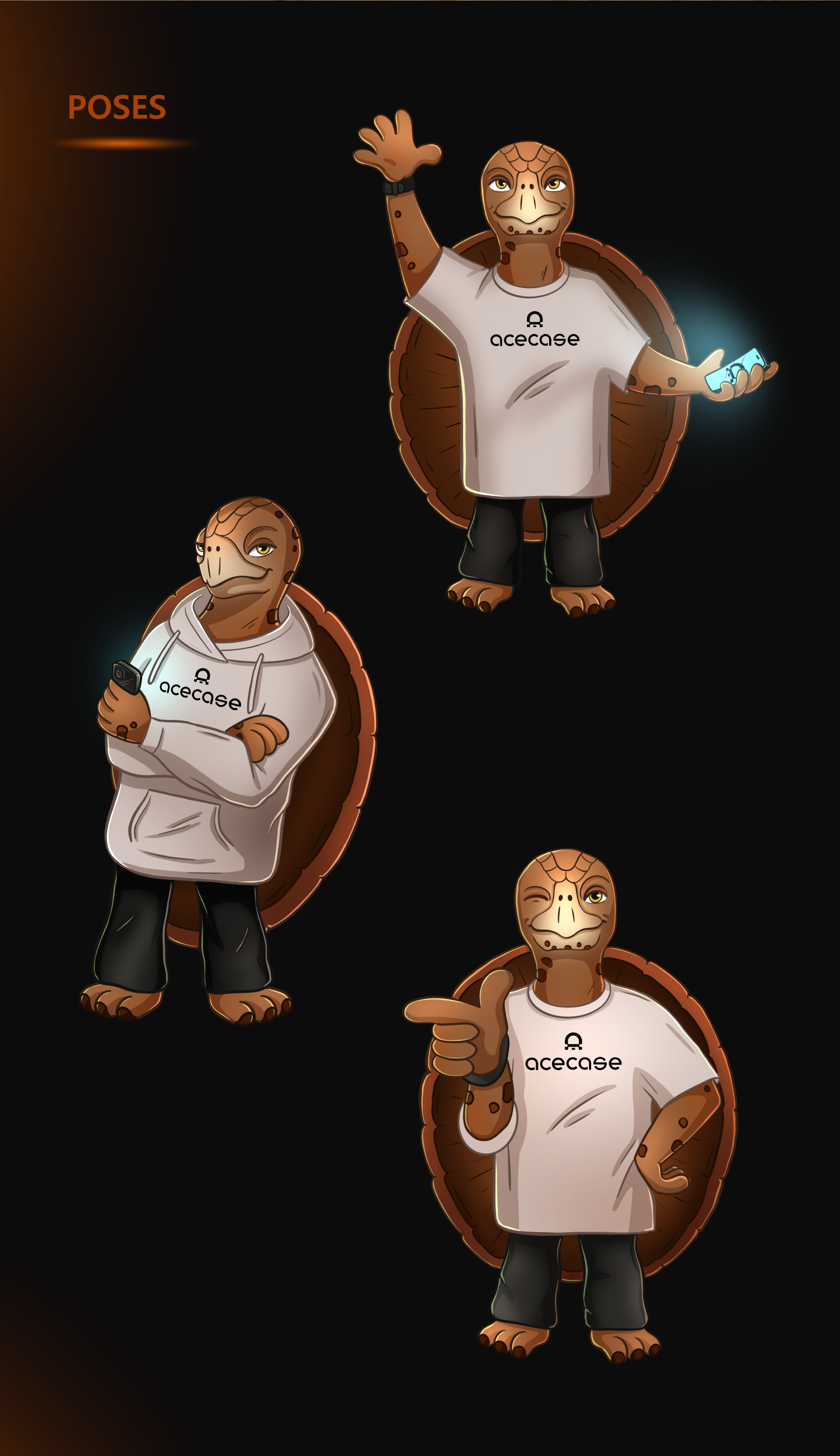 Character design for ACECASE — Изображение №9 — Брендинг, Иллюстрация на Dprofile