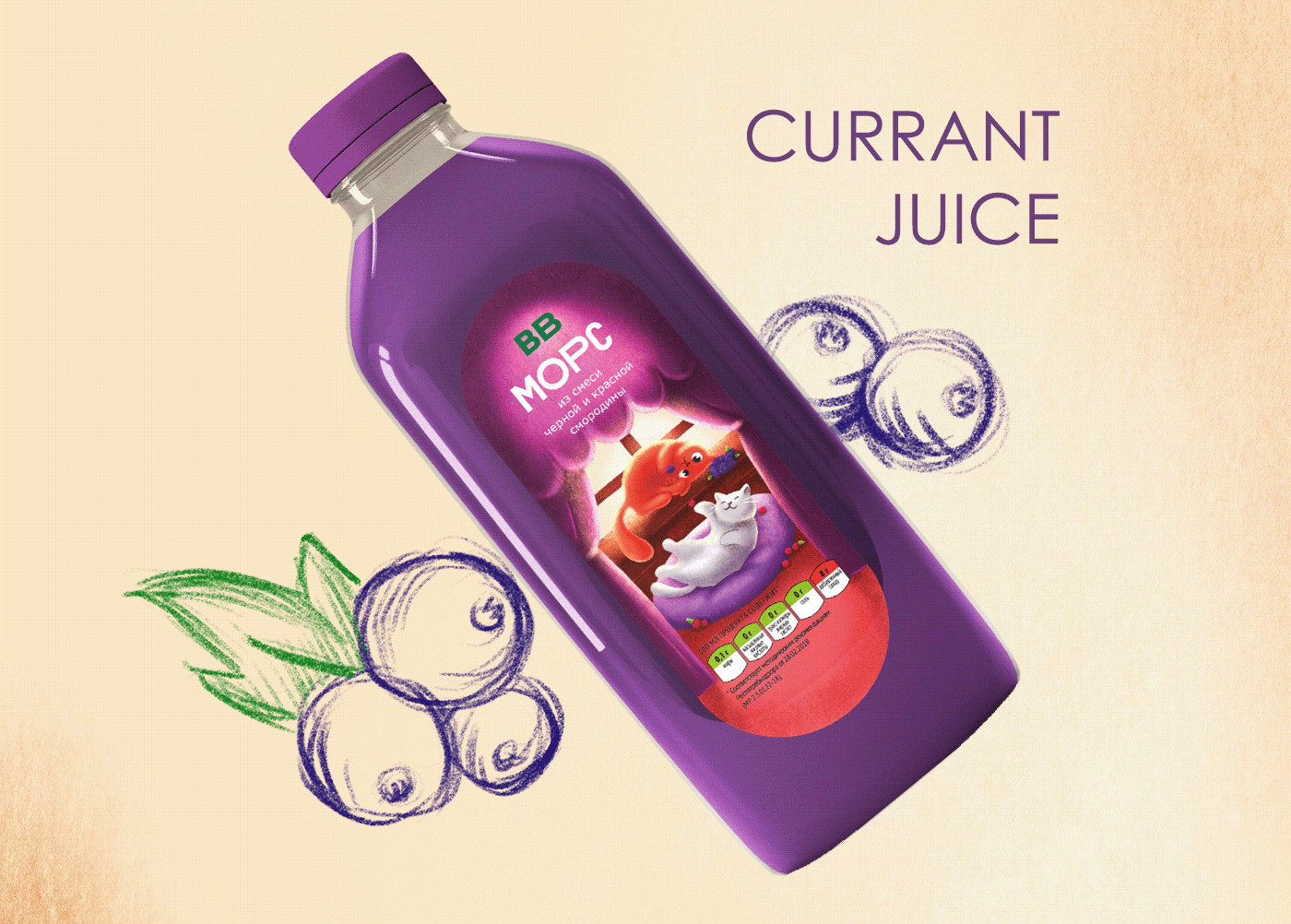BERRY JUICE PACKAGE FOR BRAND VKUSVILL — Изображение №6 — Брендинг на Dprofile