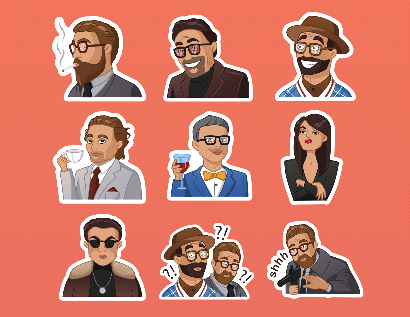 PORTFOLIO ILLUSTRATOR | stickers — Изображение №12 — Брендинг, Иллюстрация на Dprofile