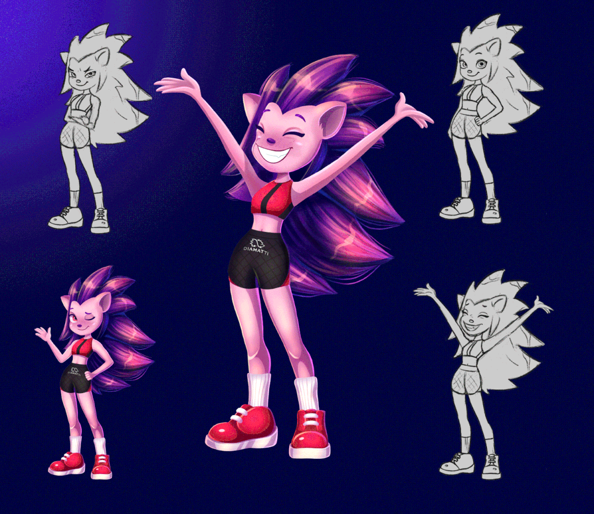 Character design for DIAMATTI — Изображение №6 — Брендинг, Иллюстрация на Dprofile