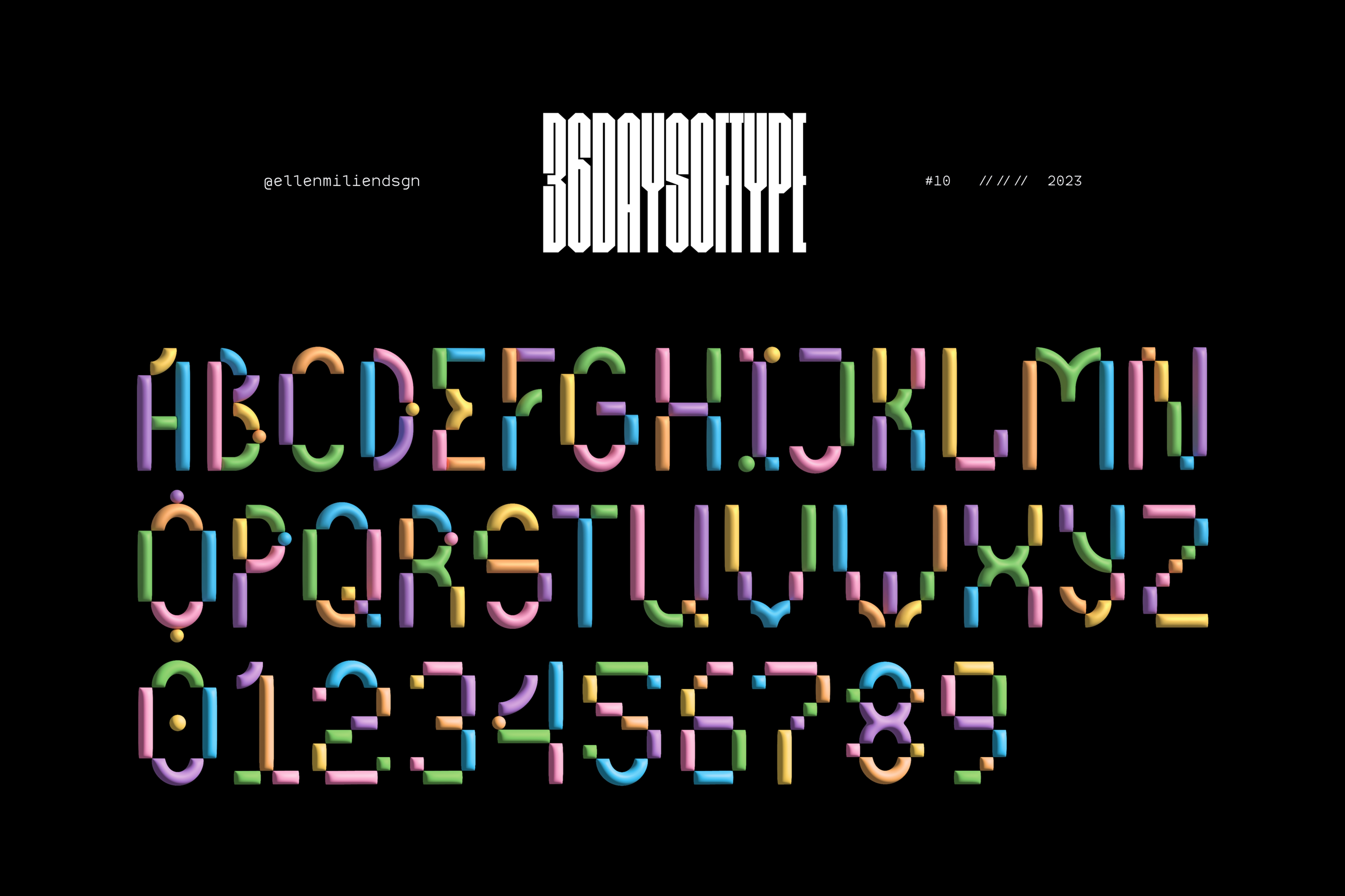 36 Days of Type 10 — 2023 — Изображение №1 — Иллюстрация, Графика на Dprofile
