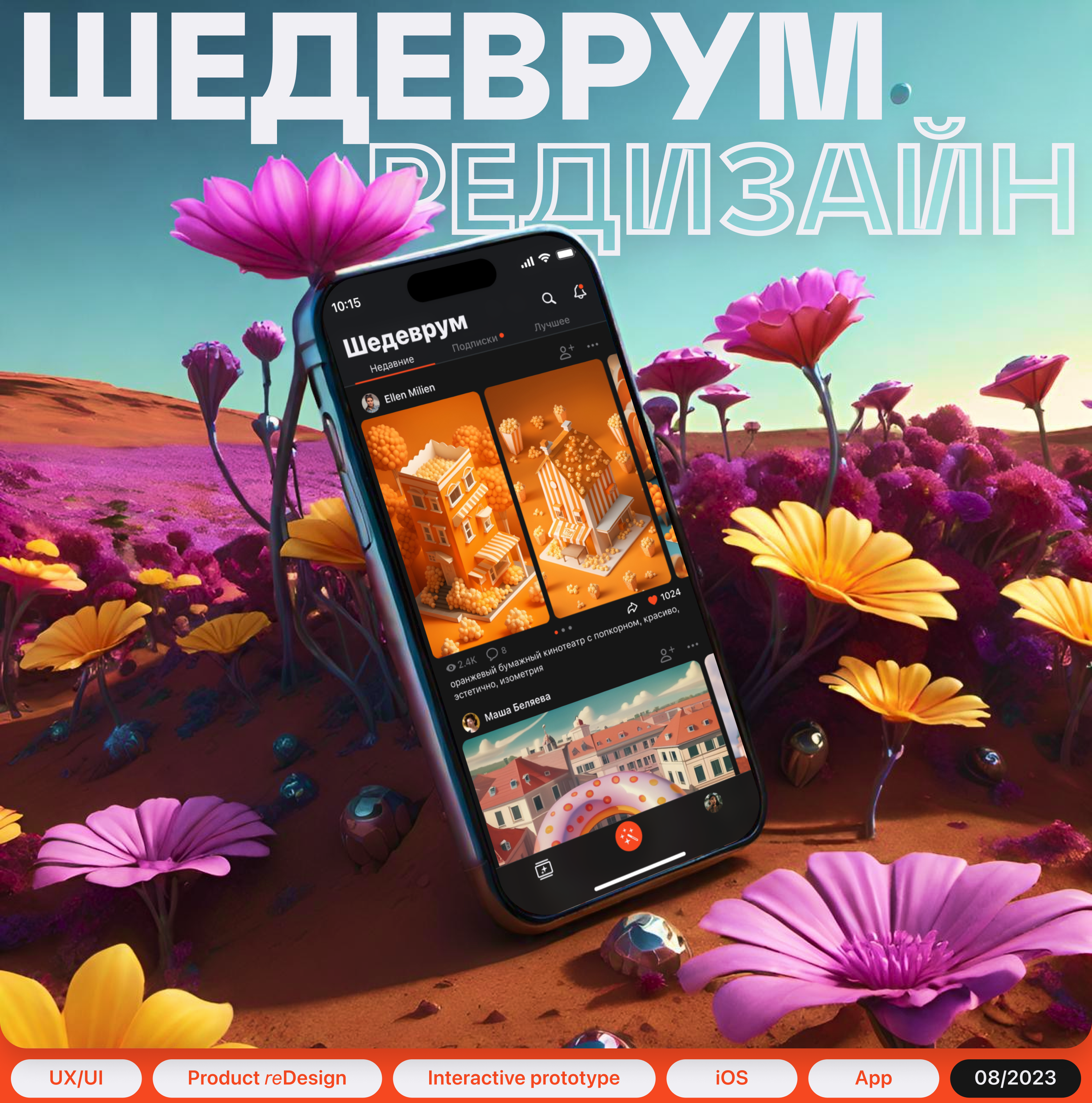 Шедеврум Редизайн (2023) — Изображение №1 — Интерфейсы на Dprofile