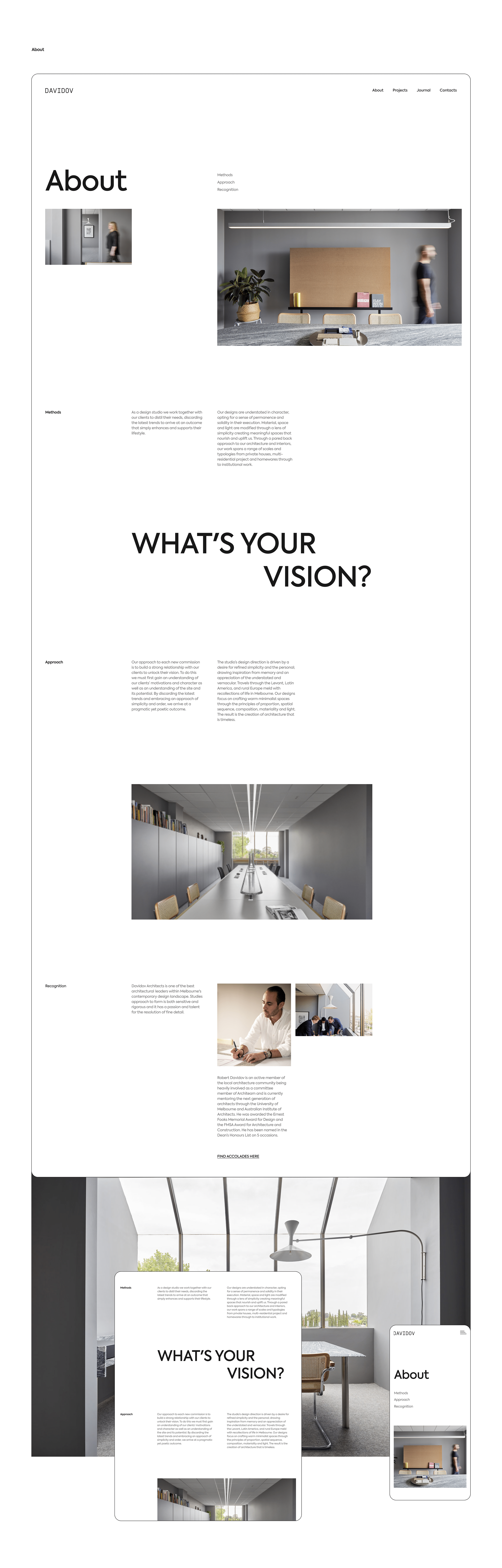 Davidov Architects | Redesign concept — Изображение №9 — Интерфейсы на Dprofile