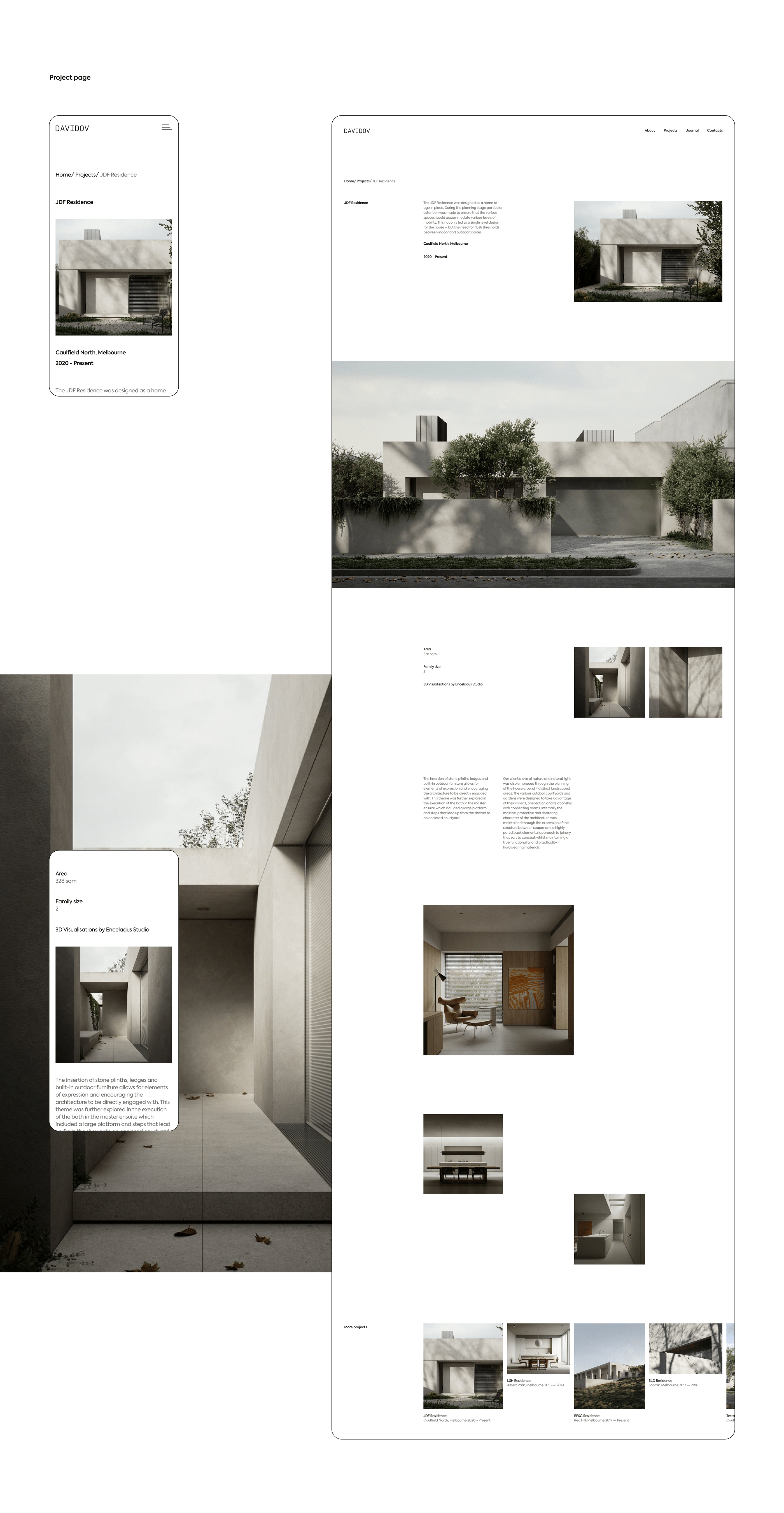 Davidov Architects | Redesign concept — Изображение №8 — Интерфейсы на Dprofile
