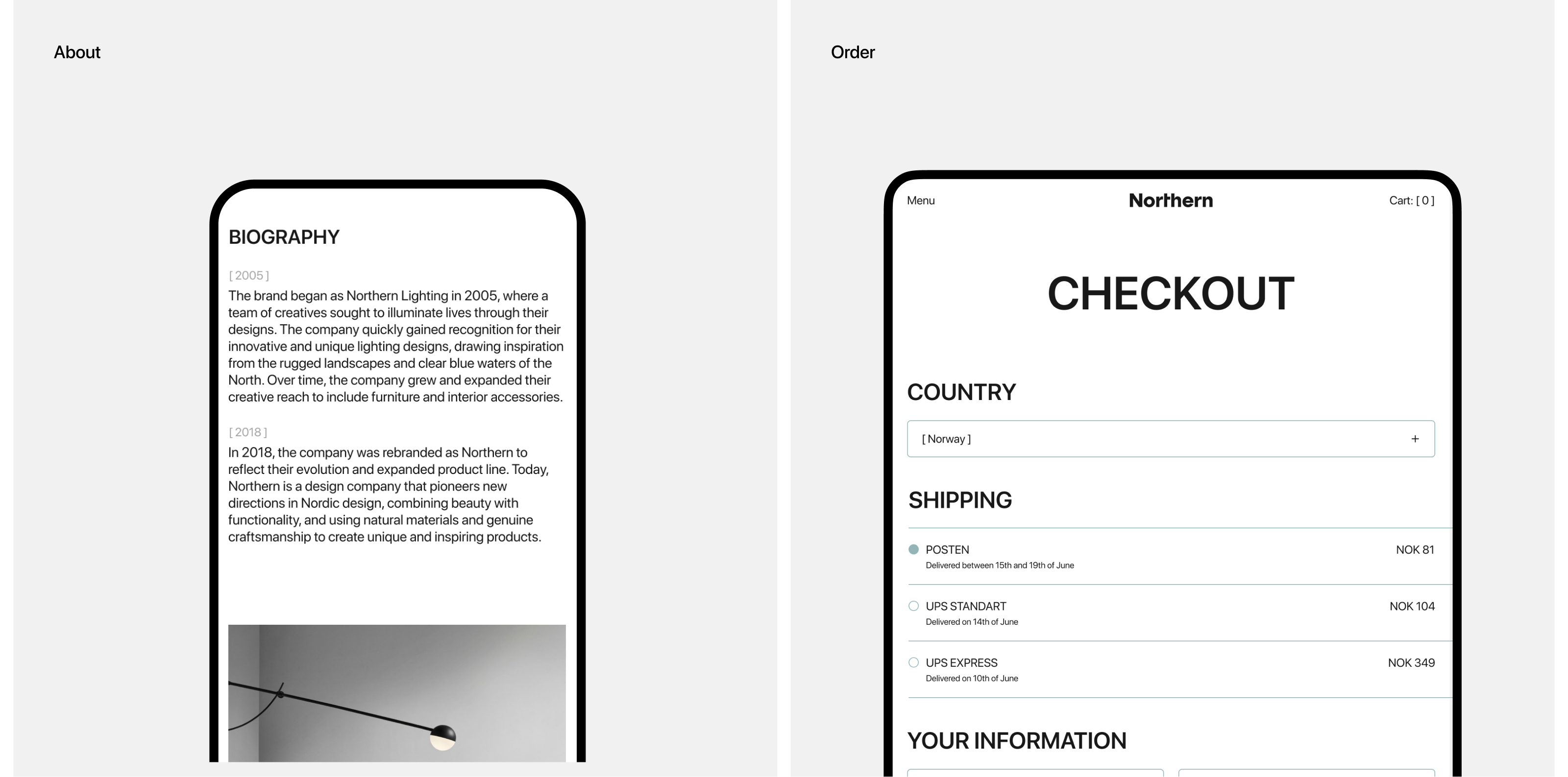 Northern — furniture store — Изображение №14 — Интерфейсы на Dprofile