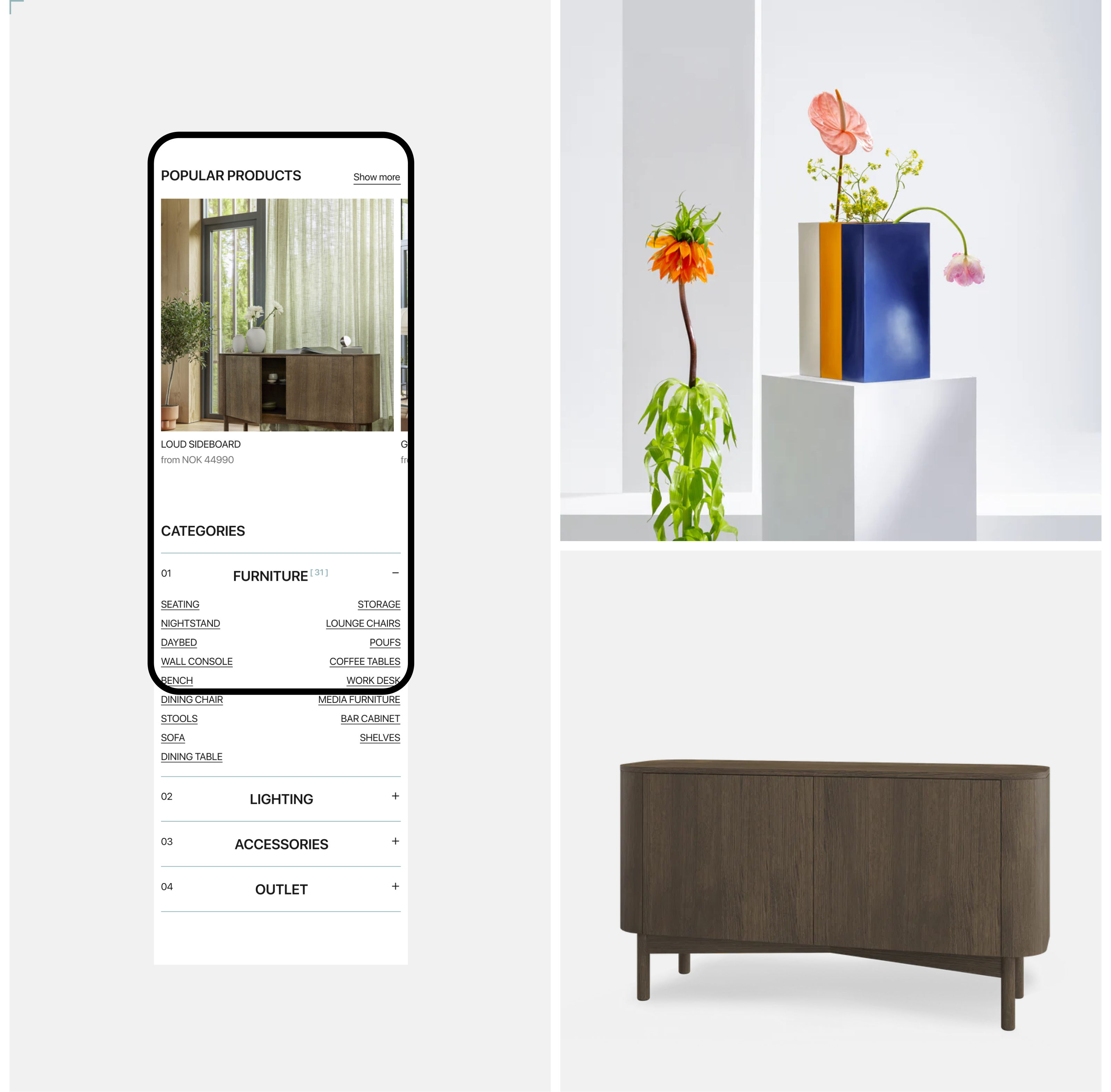 Northern — furniture store — Изображение №6 — Интерфейсы на Dprofile