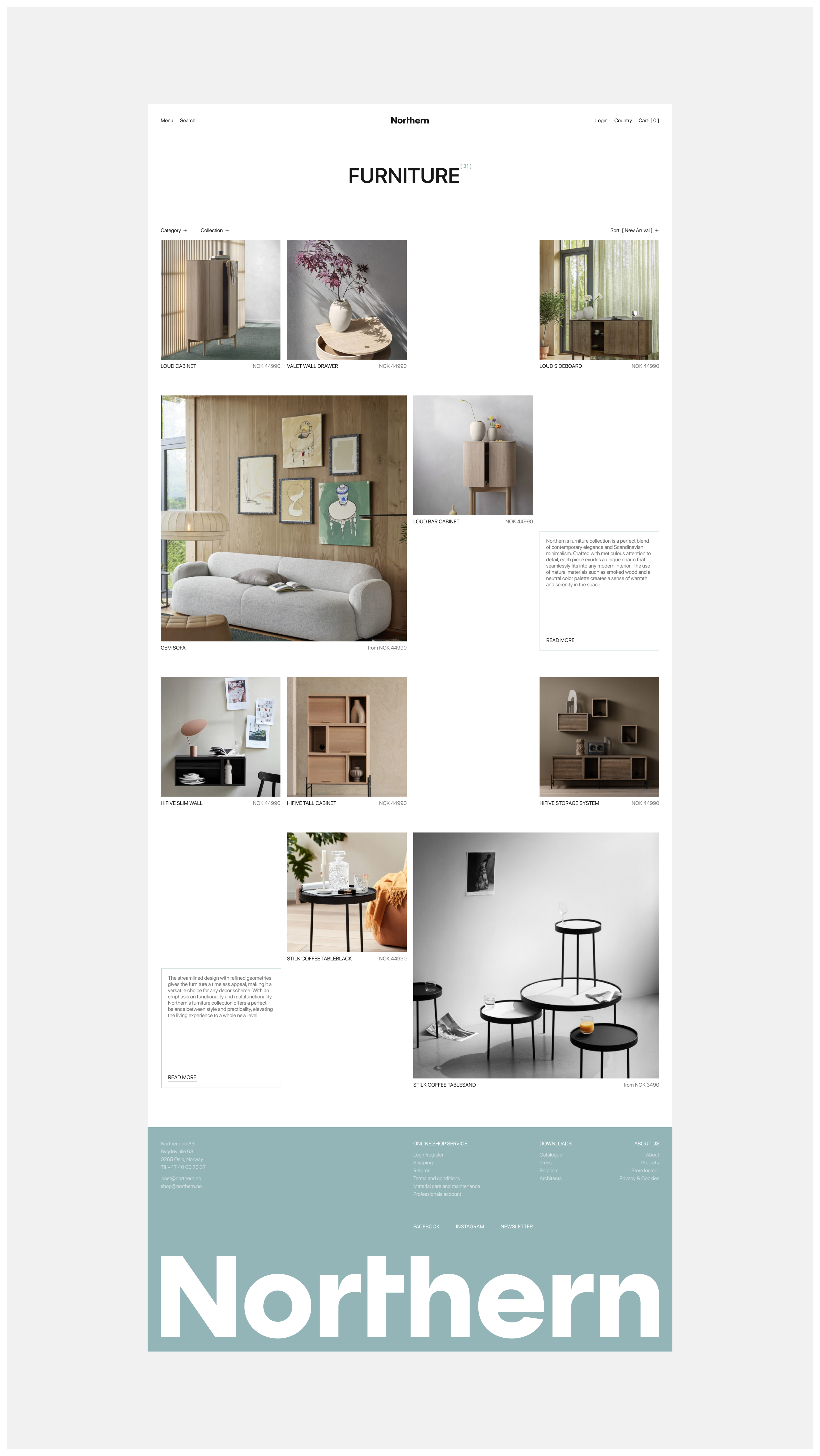 Northern — furniture store — Изображение №9 — Интерфейсы на Dprofile