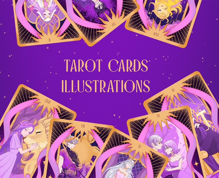 ✦ STELLAR TAROT CARDS I illustrations for tarot cards ✦ — Иллюстрация на Dprofile