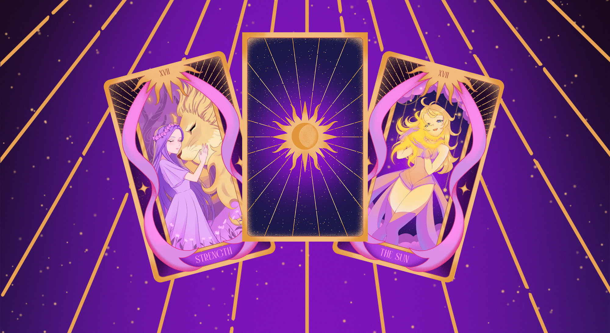 ✦ STELLAR TAROT CARDS I illustrations for tarot cards ✦ — Изображение №2 — Иллюстрация на Dprofile