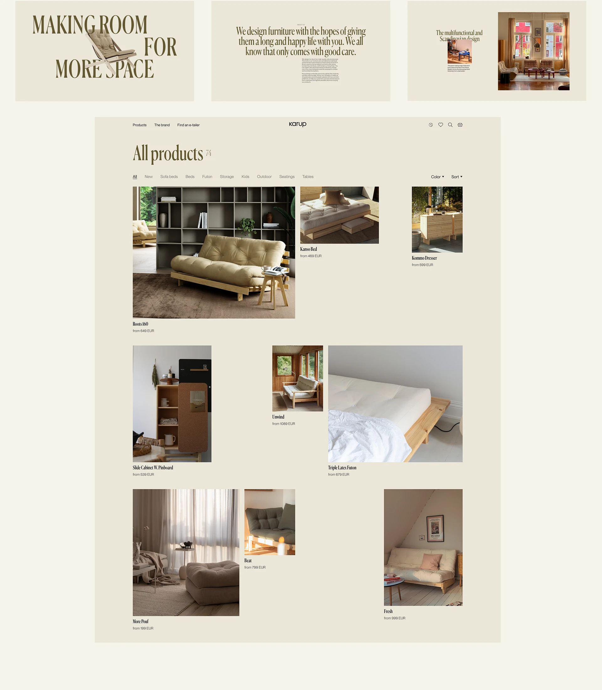 Karup Design | E-commerce website design — Изображение №5 — Интерфейсы на Dprofile