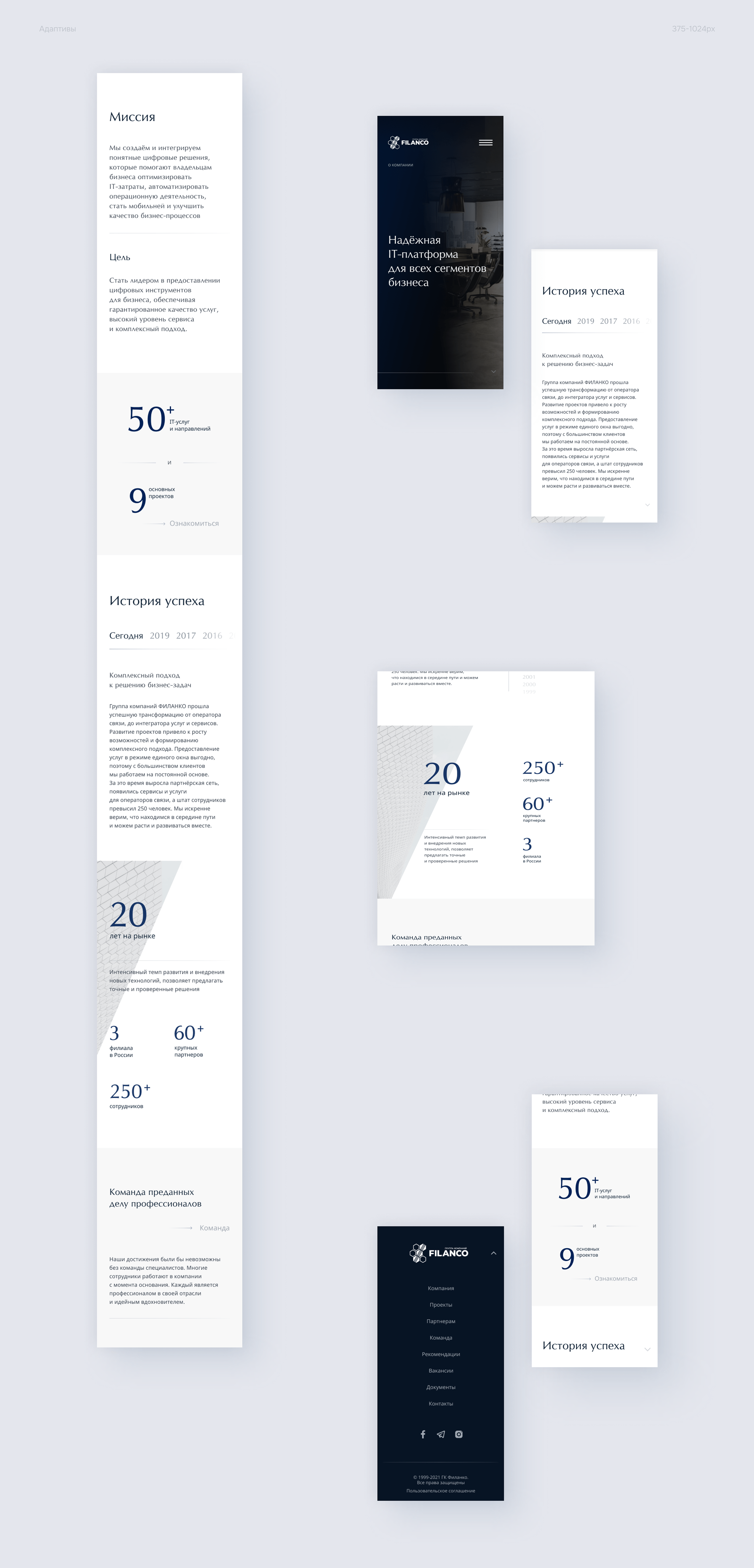 Корпоративный сайт ГК «ФИЛАНКО» — Изображение №4 — Анимация, Интерфейсы на Dprofile