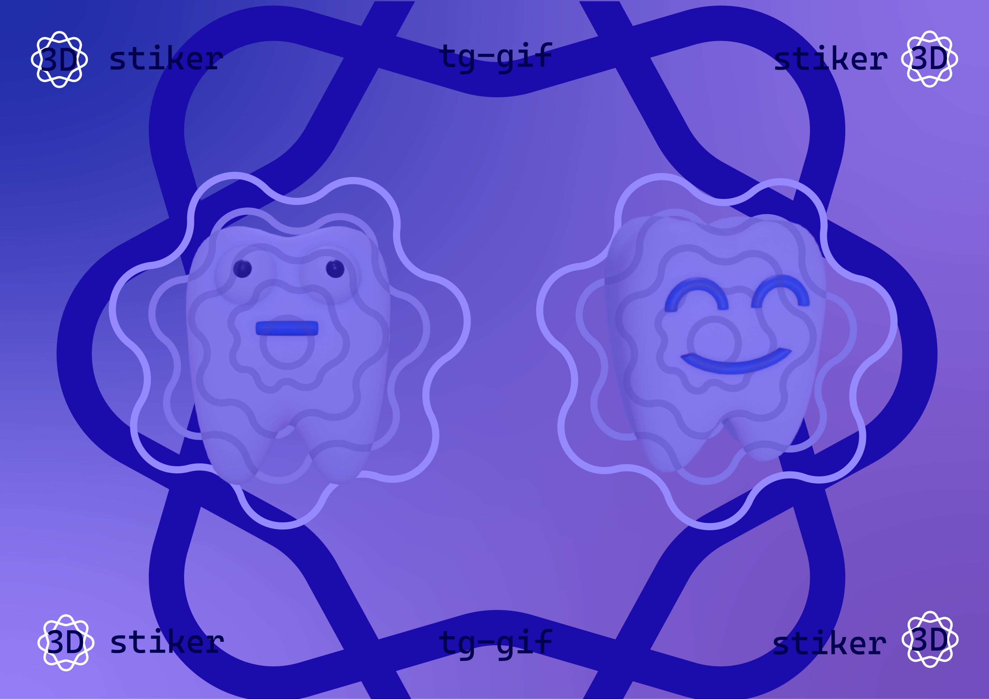 GIF stickers for telegram channel of dentistry — Изображение №1 — Иллюстрация на Dprofile
