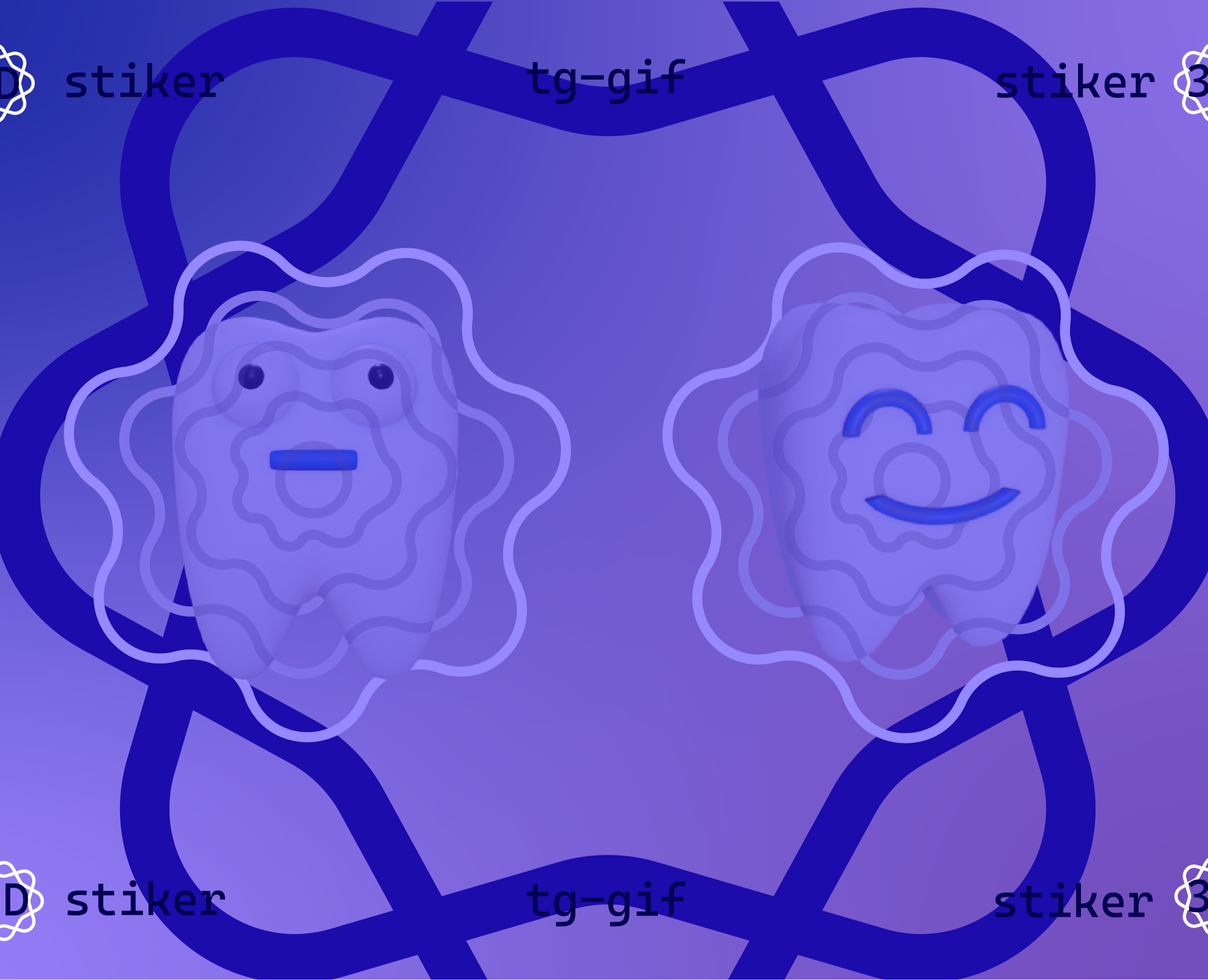 GIF stickers for telegram channel of dentistry — Иллюстрация на Dprofile