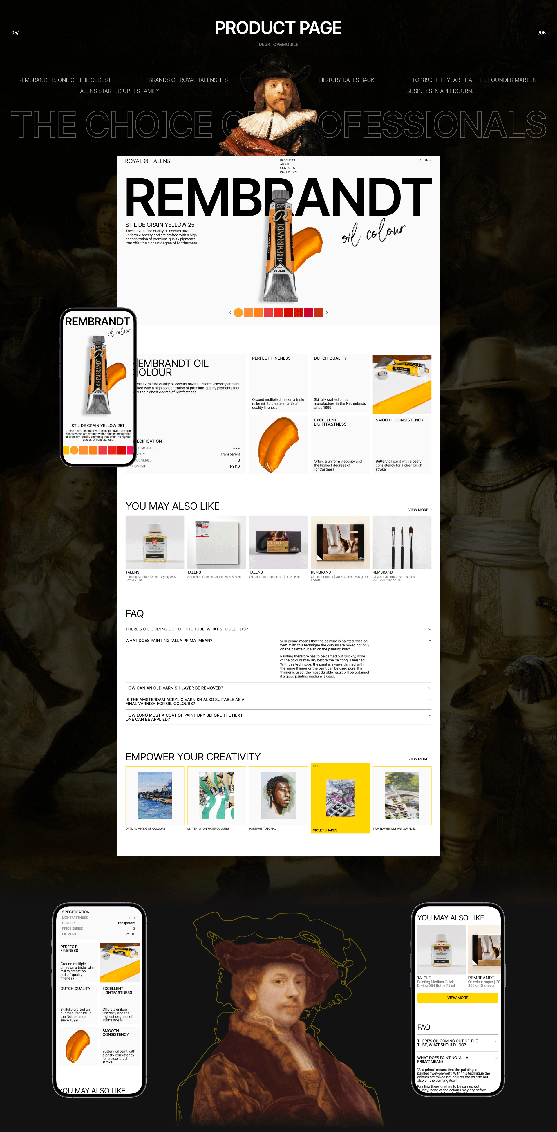 Royal Talens | Corporate website redesign — Изображение №8 — Интерфейсы, Маркетинг на Dprofile