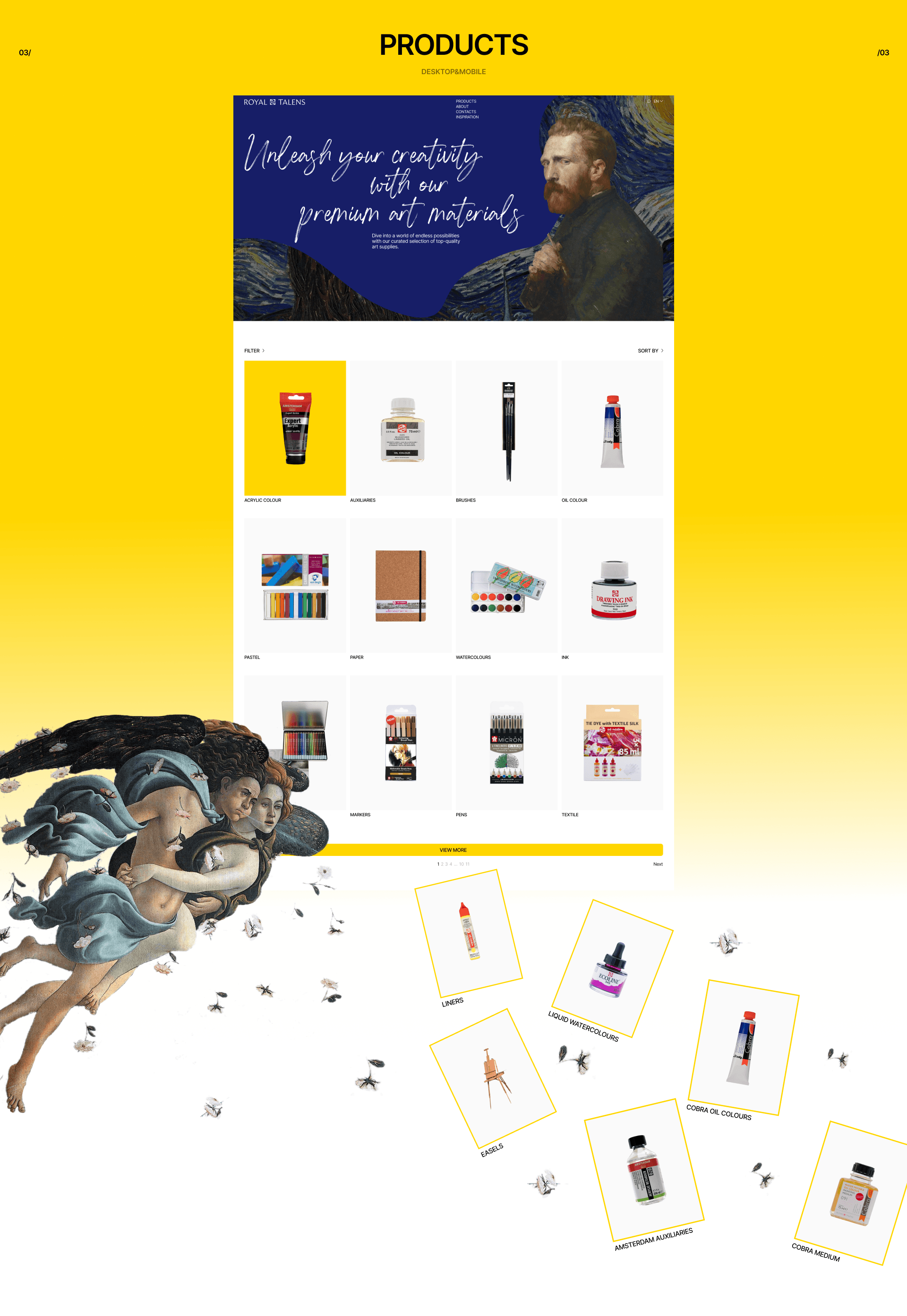 Royal Talens | Corporate website redesign — Изображение №6 — Интерфейсы, Маркетинг на Dprofile