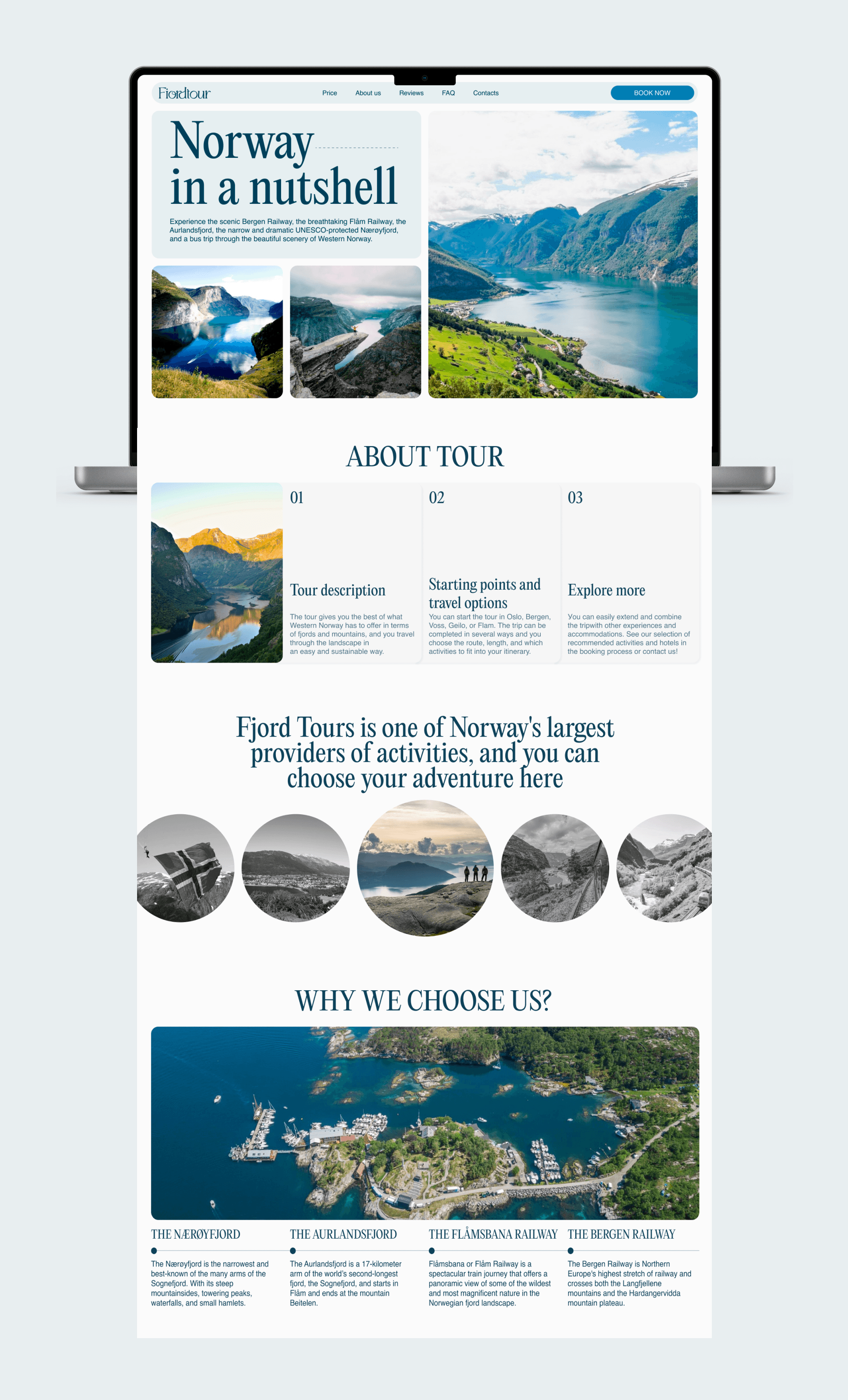 Norway in a nutshell // Landing Page — Изображение №2 — Интерфейсы, Графика на Dprofile