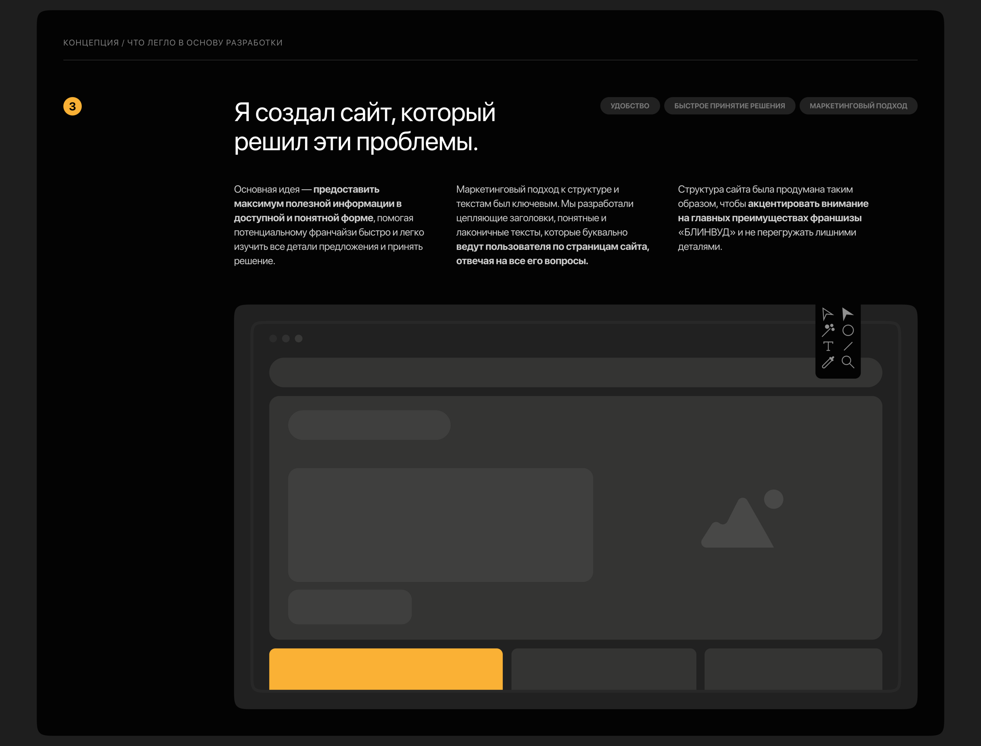 Лендинг для франшизы сети «БЛИНВУД» — Изображение №4 — Интерфейсы на Dprofile