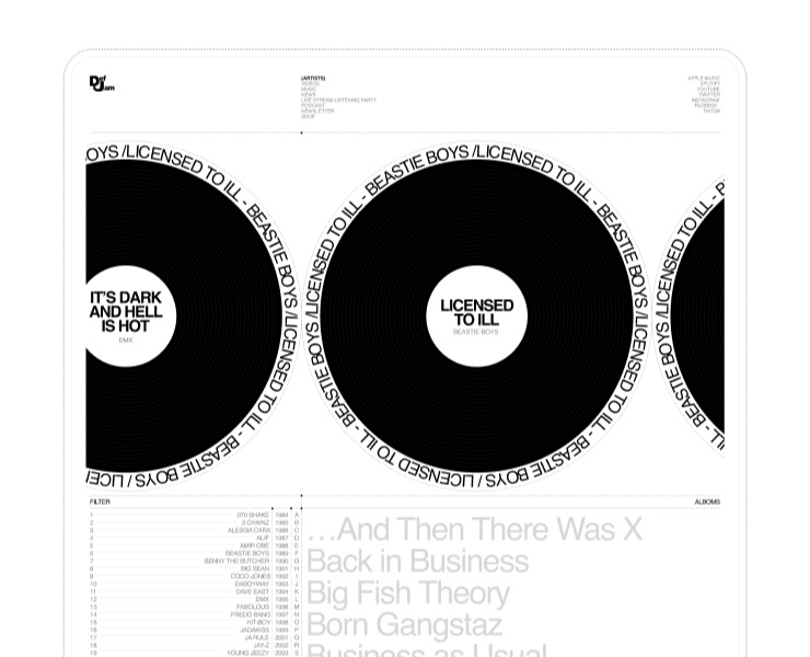 DEF JAM | Music Label Web Site & Branding на Dprofile