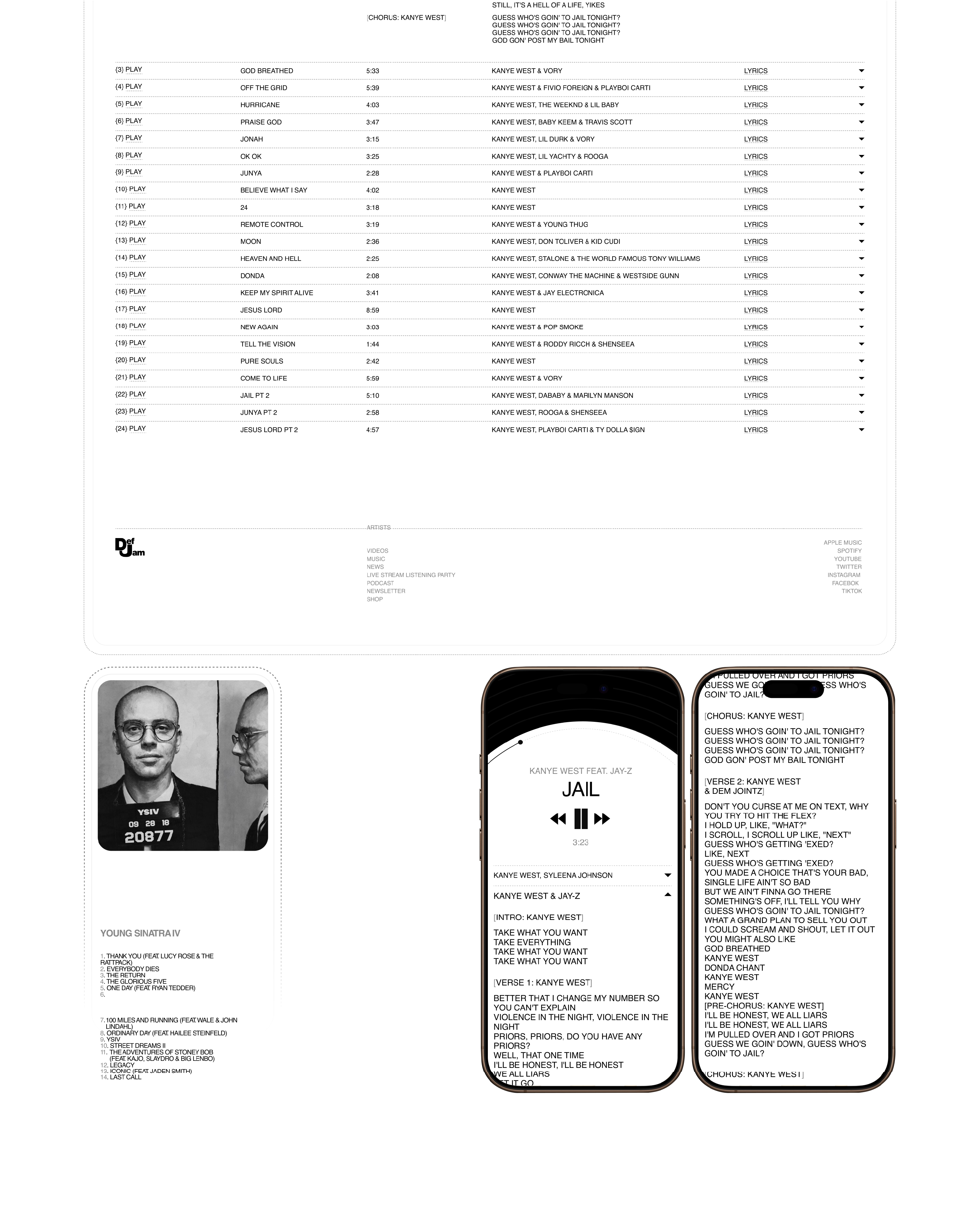 DEF JAM | Music Label Web Site & Branding — Изображение №17 — Интерфейсы, Брендинг на Dprofile
