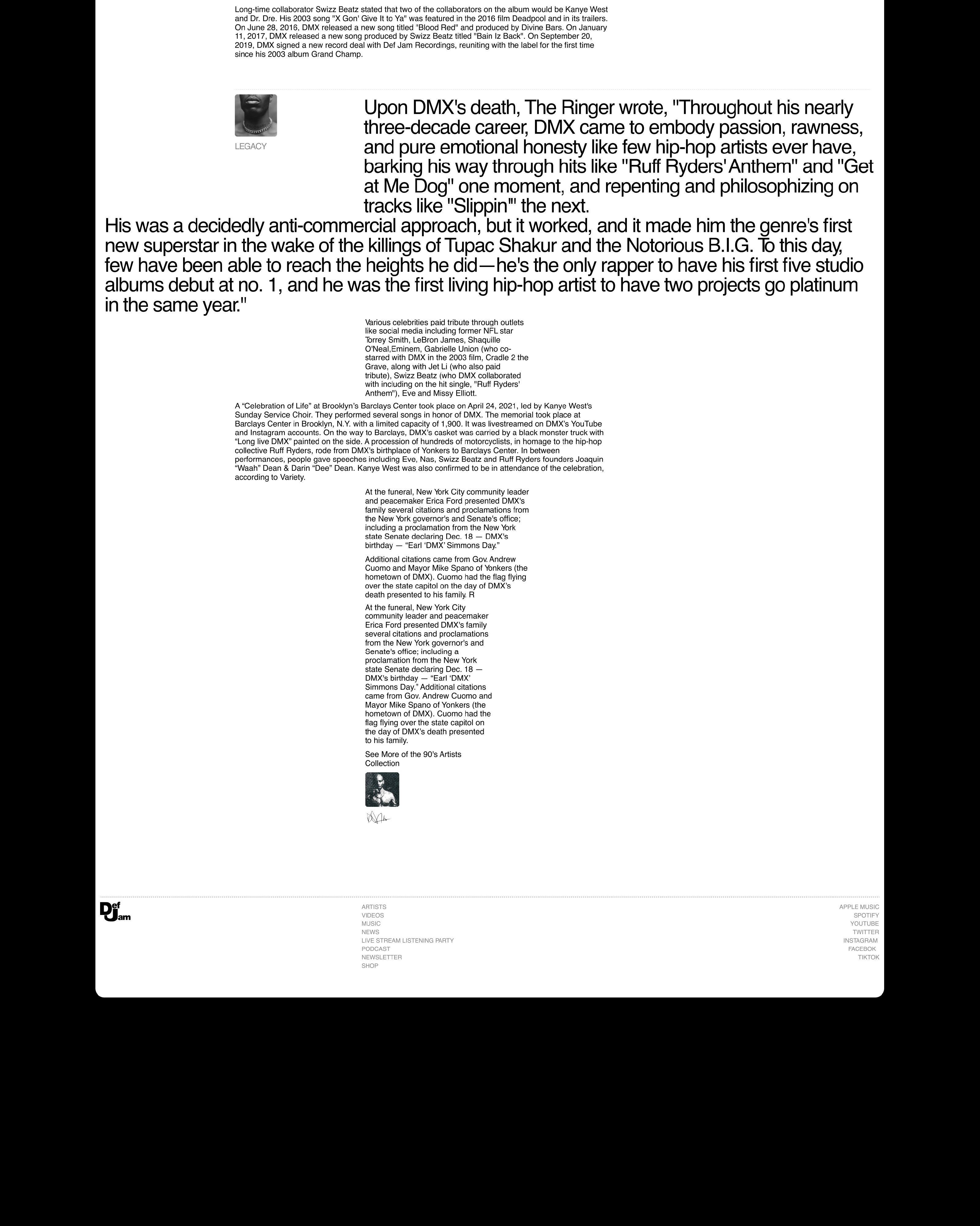 DEF JAM | Music Label Web Site & Branding — Изображение №9 — Интерфейсы, Брендинг на Dprofile