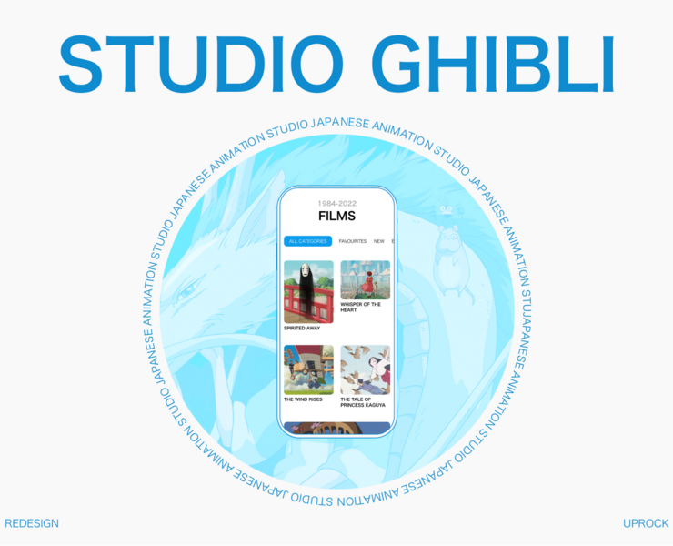 Redesign Studio Ghibli на Dprofile