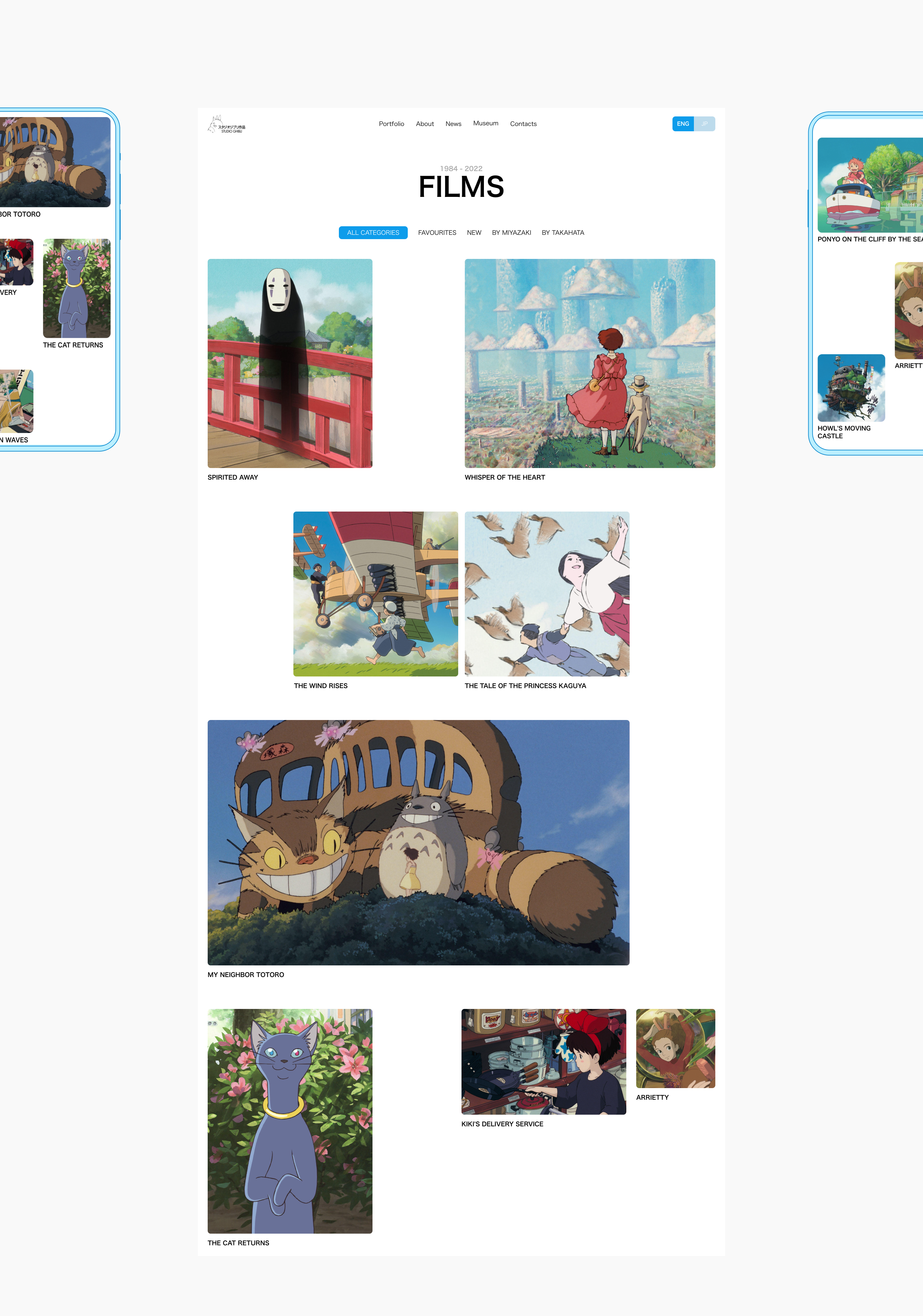Redesign Studio Ghibli — Изображение №4 — Интерфейсы на Dprofile