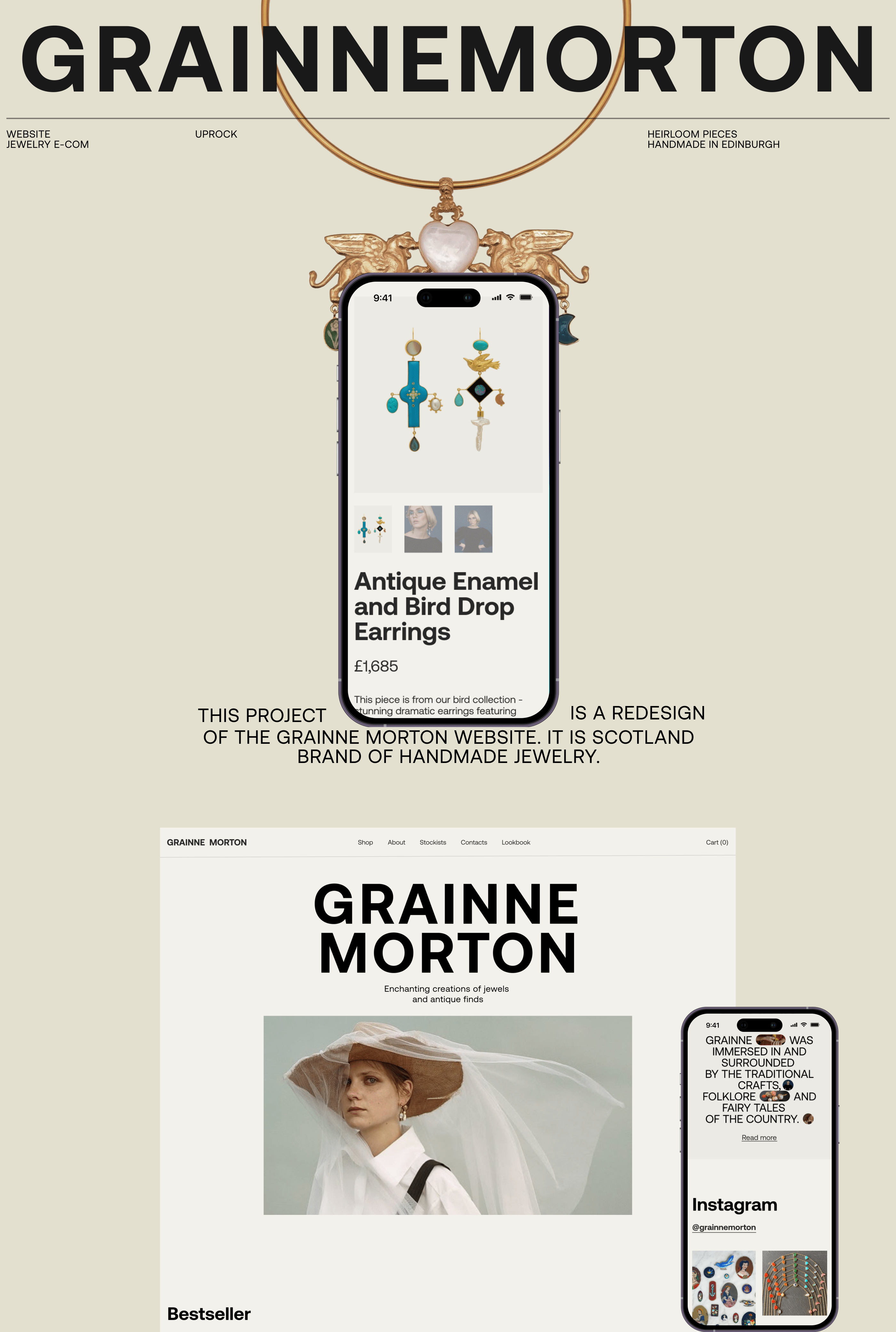 GRAINNE MORTON | Jewelry Website — Изображение №1 — Интерфейсы на Dprofile