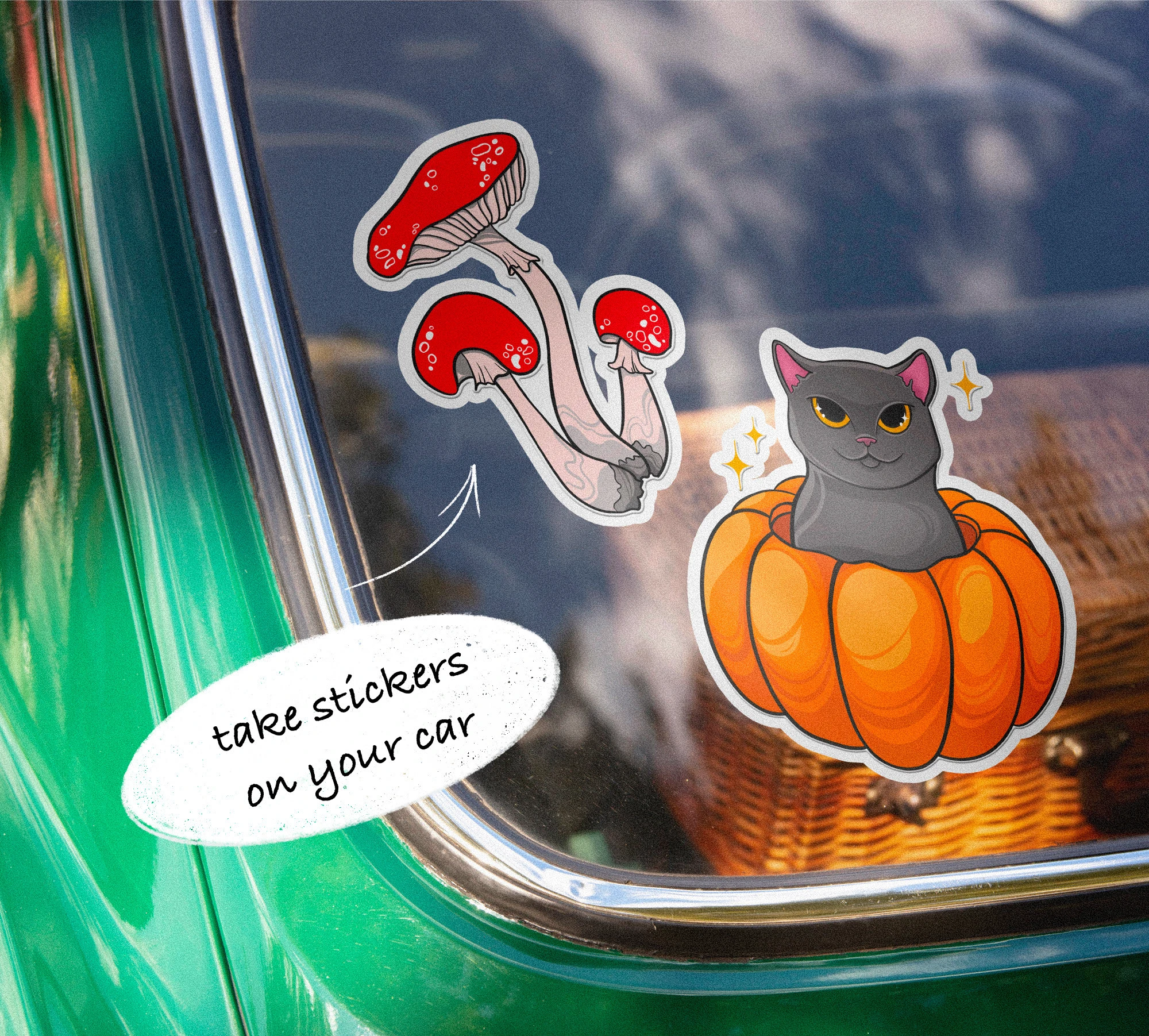Halloween ILLUSTRATIONS & STICKERS — Изображение №5 — Брендинг, Иллюстрация на Dprofile