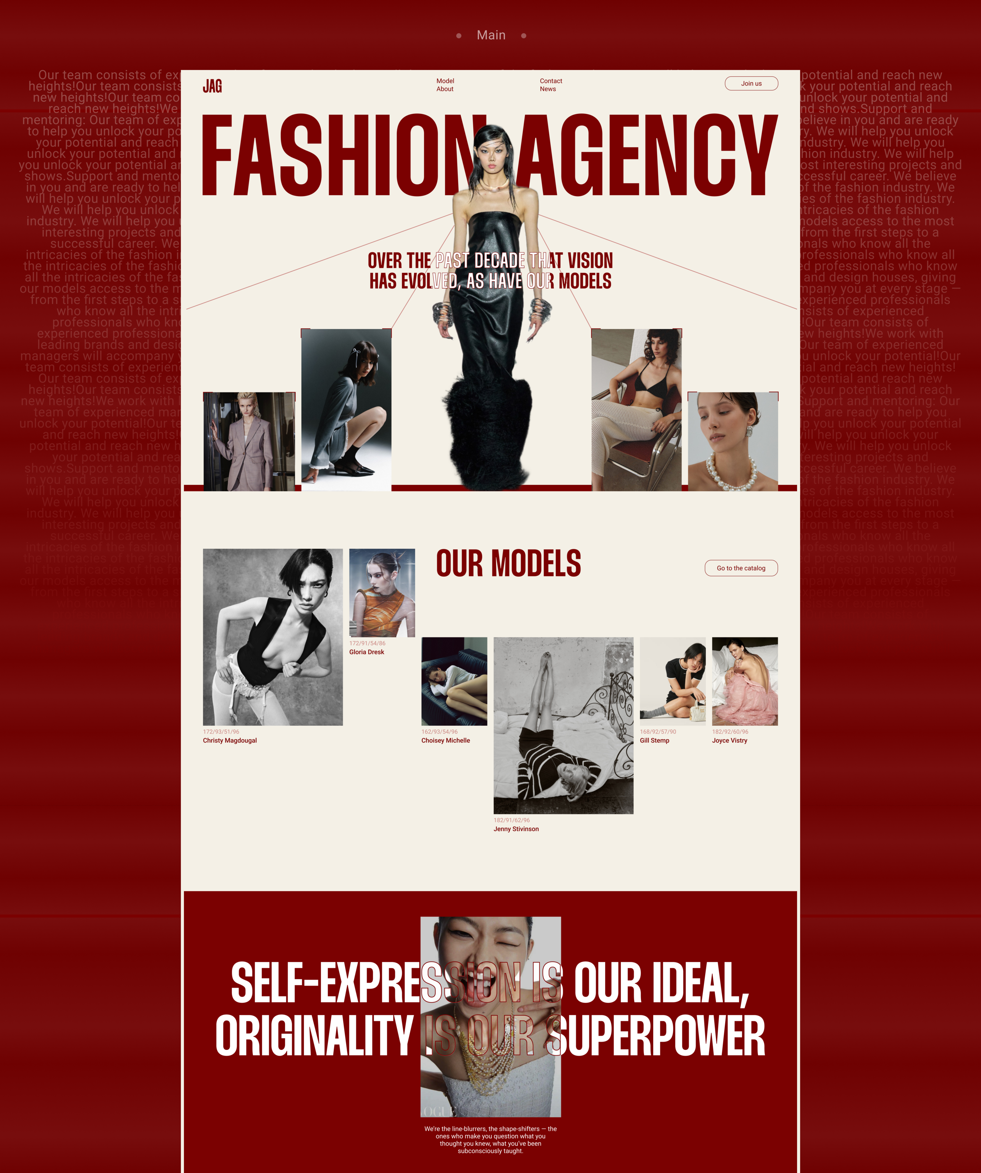 E-commerce // Fashion agency — Изображение №3 — Интерфейсы на Dprofile