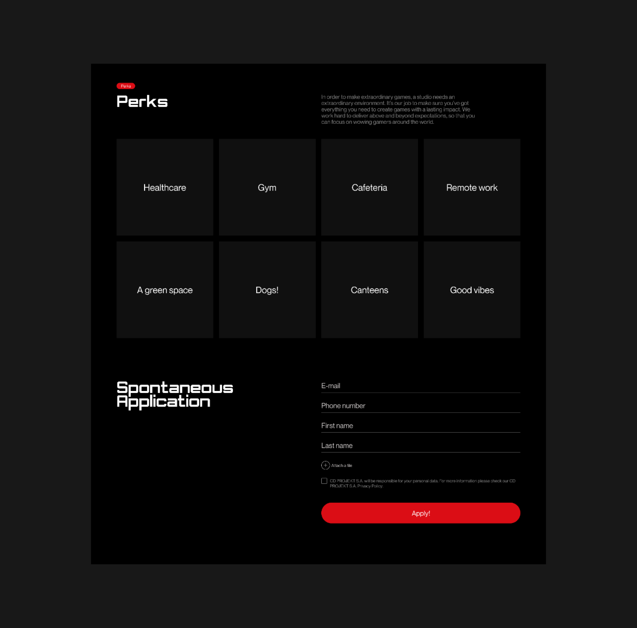 CDPR | Лендинг | Редизайн — Изображение №7 — Интерфейсы на Dprofile