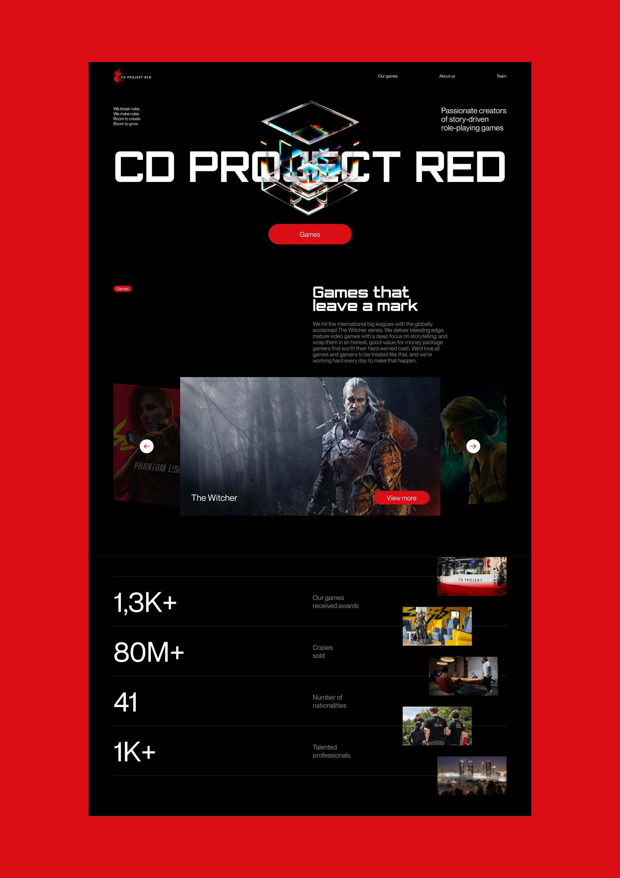 CDPR | Лендинг | Редизайн — Изображение №2 — Интерфейсы на Dprofile