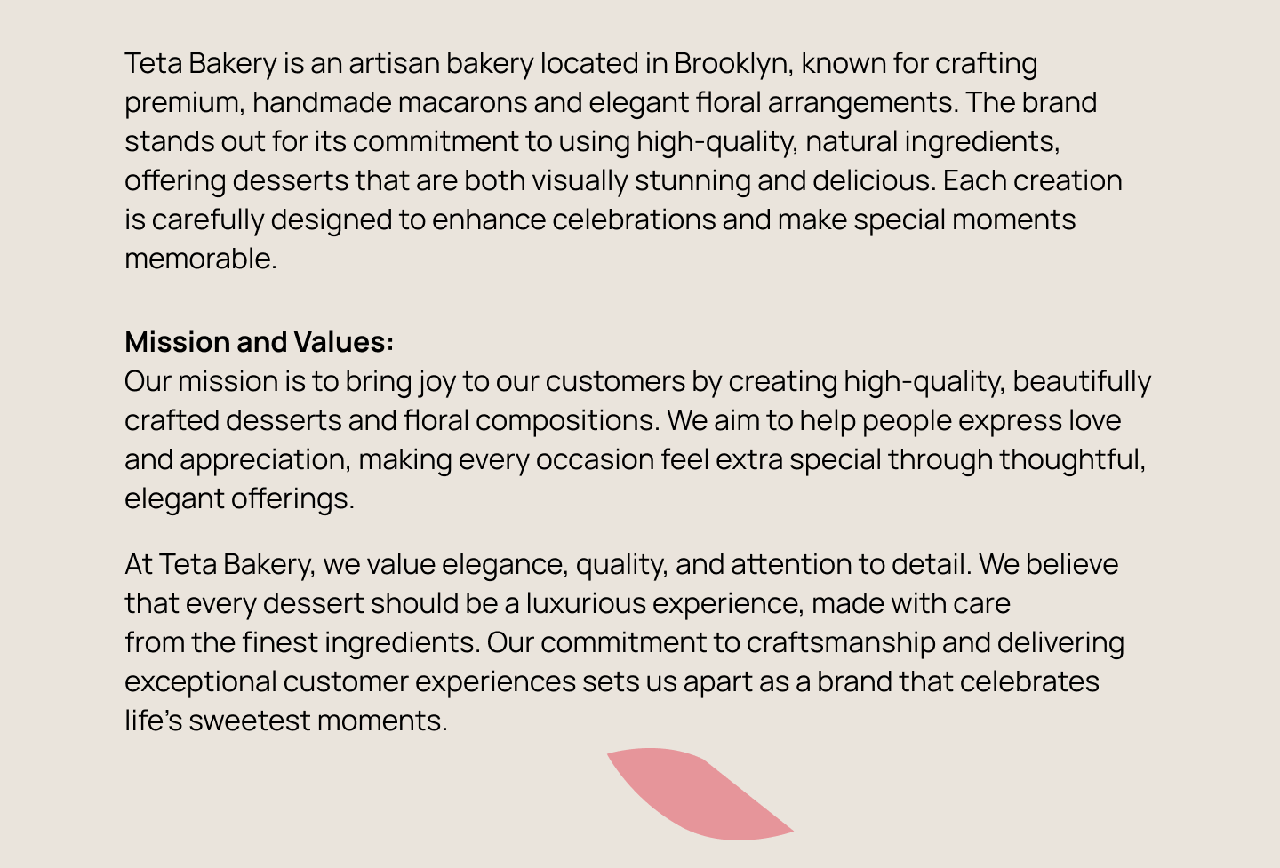 Брендинг для кондитерской Teta Bakery — Изображение №2 — Брендинг на Dprofile