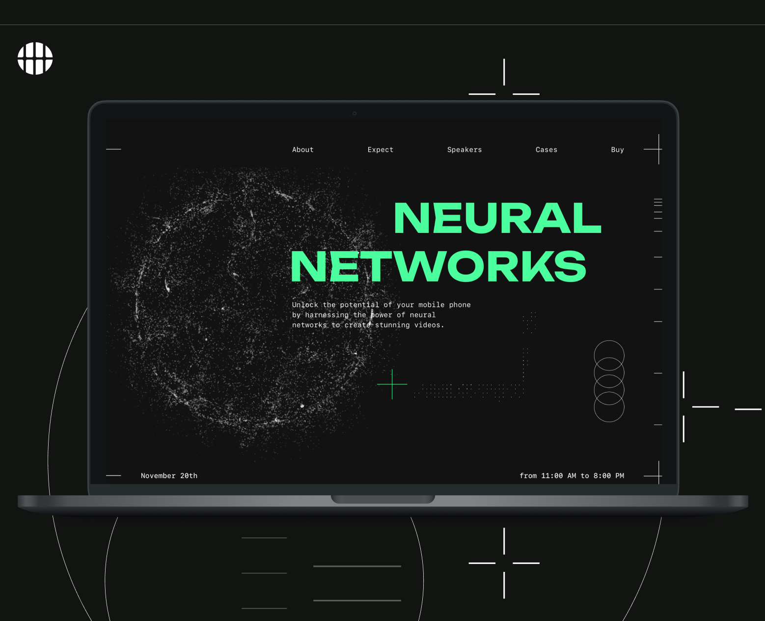 Neural Networks | Landing page for ed-tech — Интерфейсы на Dprofile