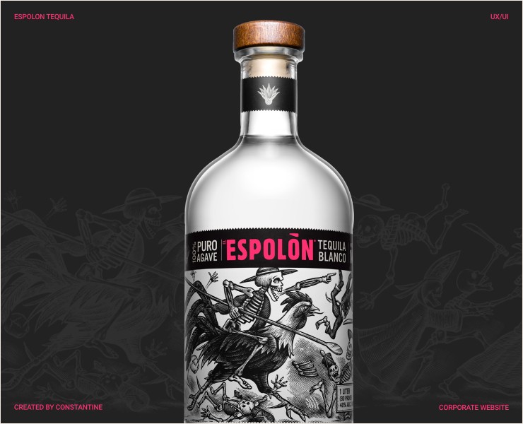 Website for the ESPOLON TEQUILA company на Dprofile