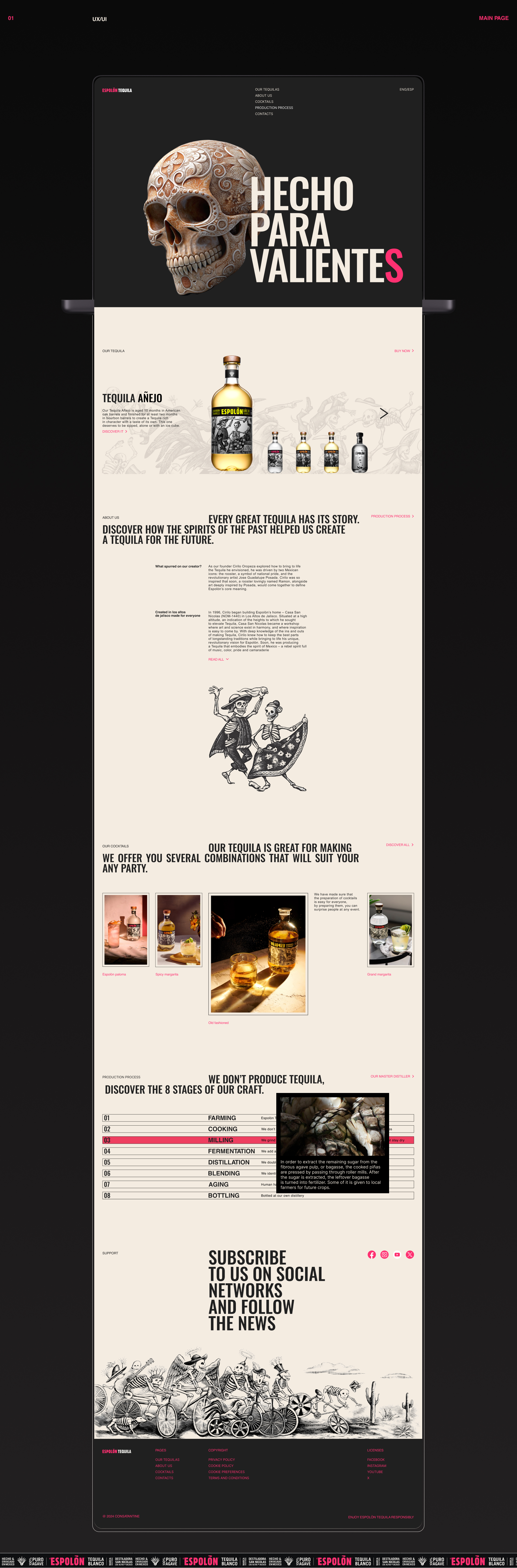 Website for the ESPOLON TEQUILA company — Изображение №3 — Интерфейсы на Dprofile
