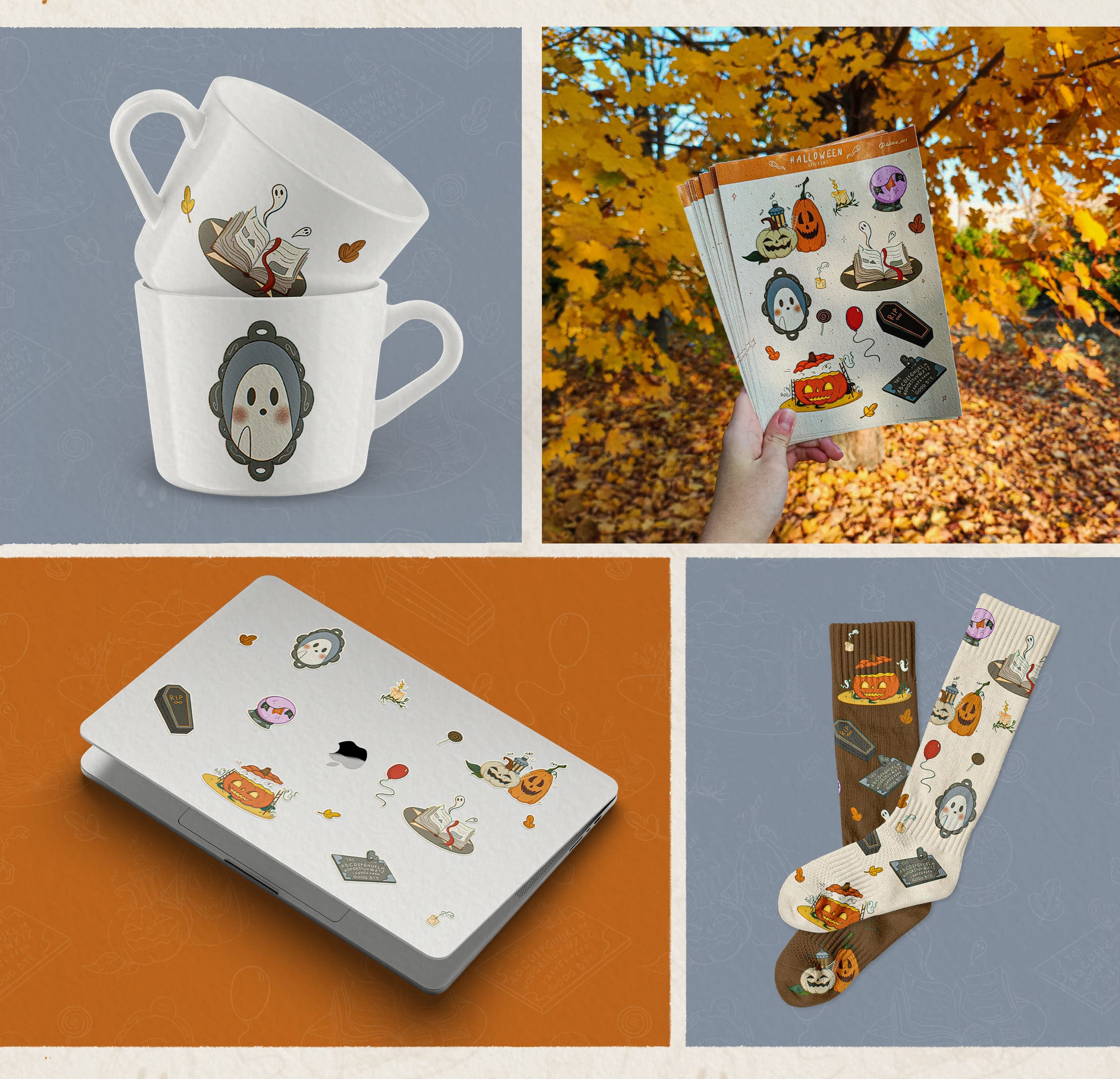 Осенний стикерпак на Хеллоуин / печатные стикеры — Изображение №5 — Иллюстрация на Dprofile