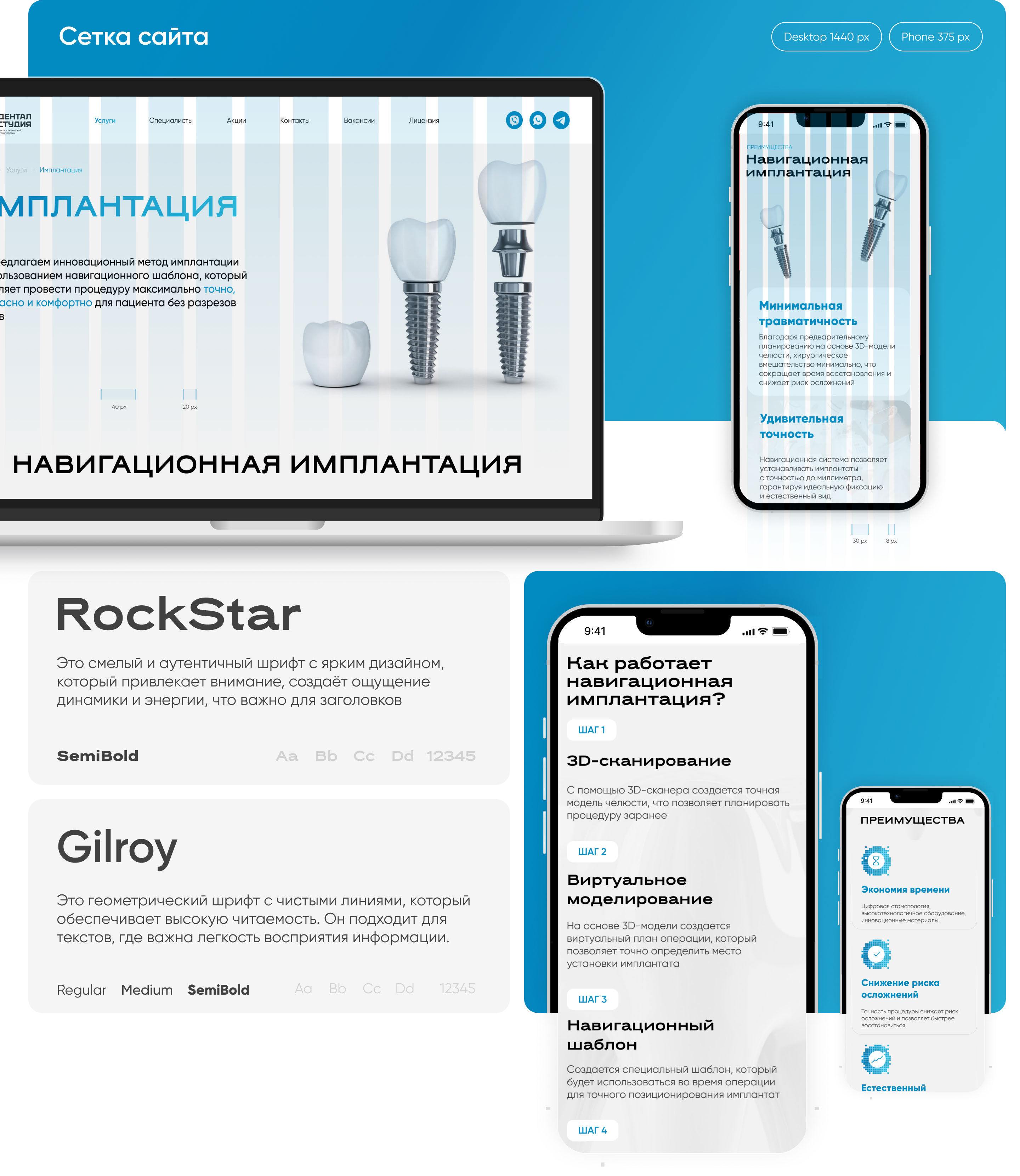 Корпоративный сайт стоматологии — Изображение №4 — Интерфейсы на Dprofile