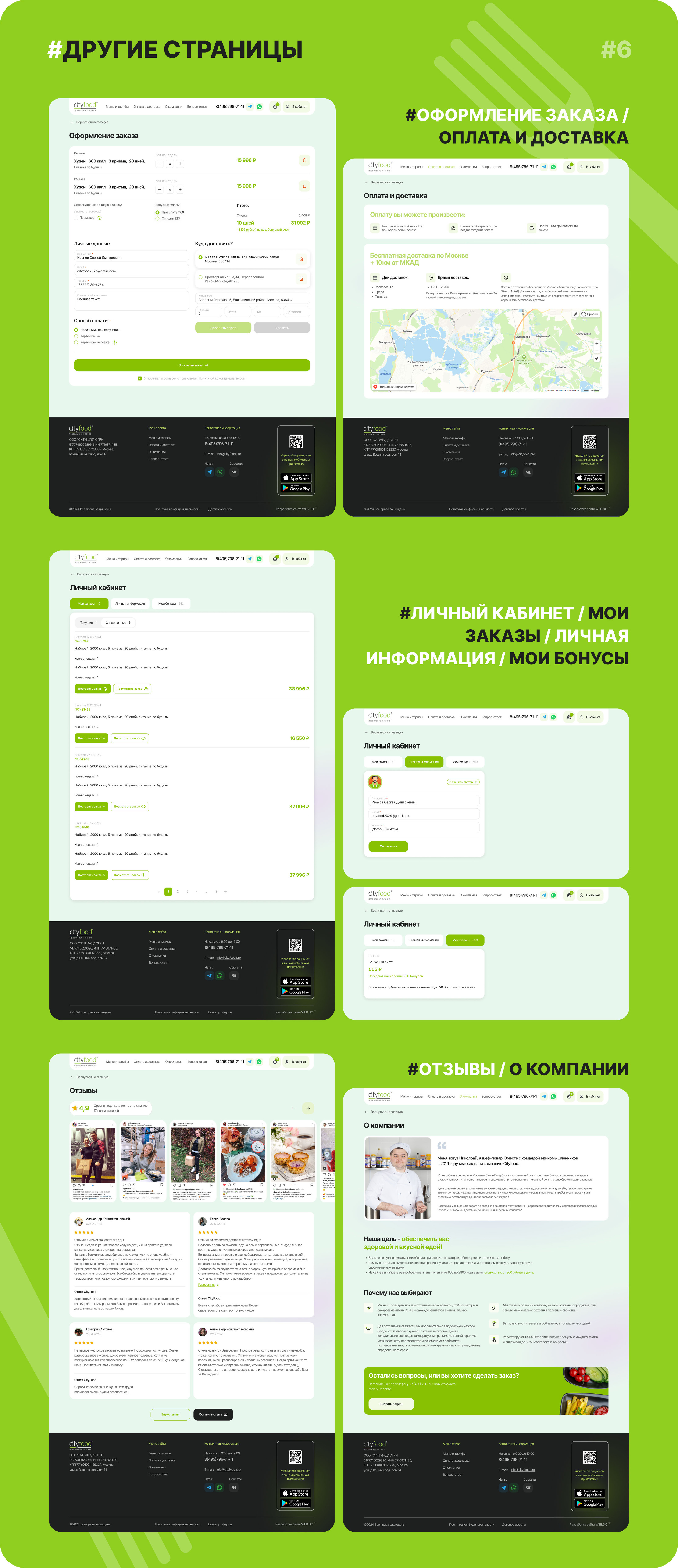 Сайт для доставки еды — Изображение №10 — Интерфейсы, Брендинг на Dprofile