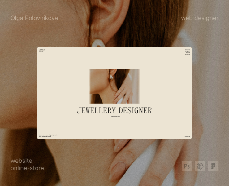 Jewellery | Дизайн сайта с каталогом для ювелиров — Интерфейсы на Dprofile