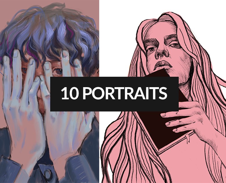 10 цифровых портретов и персонажей — Иллюстрация на Dprofile